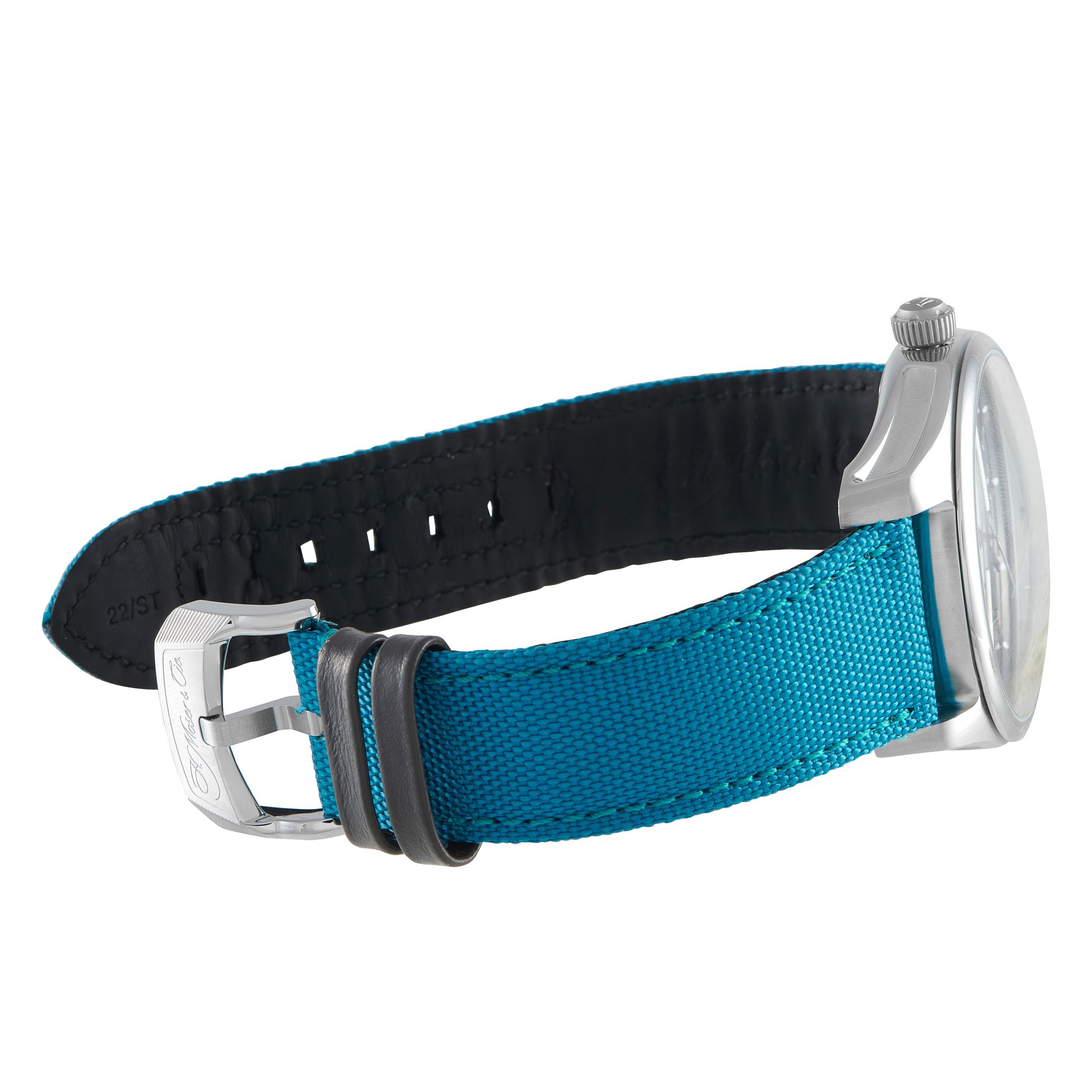 H. Moser Pioneer Center Seconds Blue Lagoon Fumé Watch 3200-1214