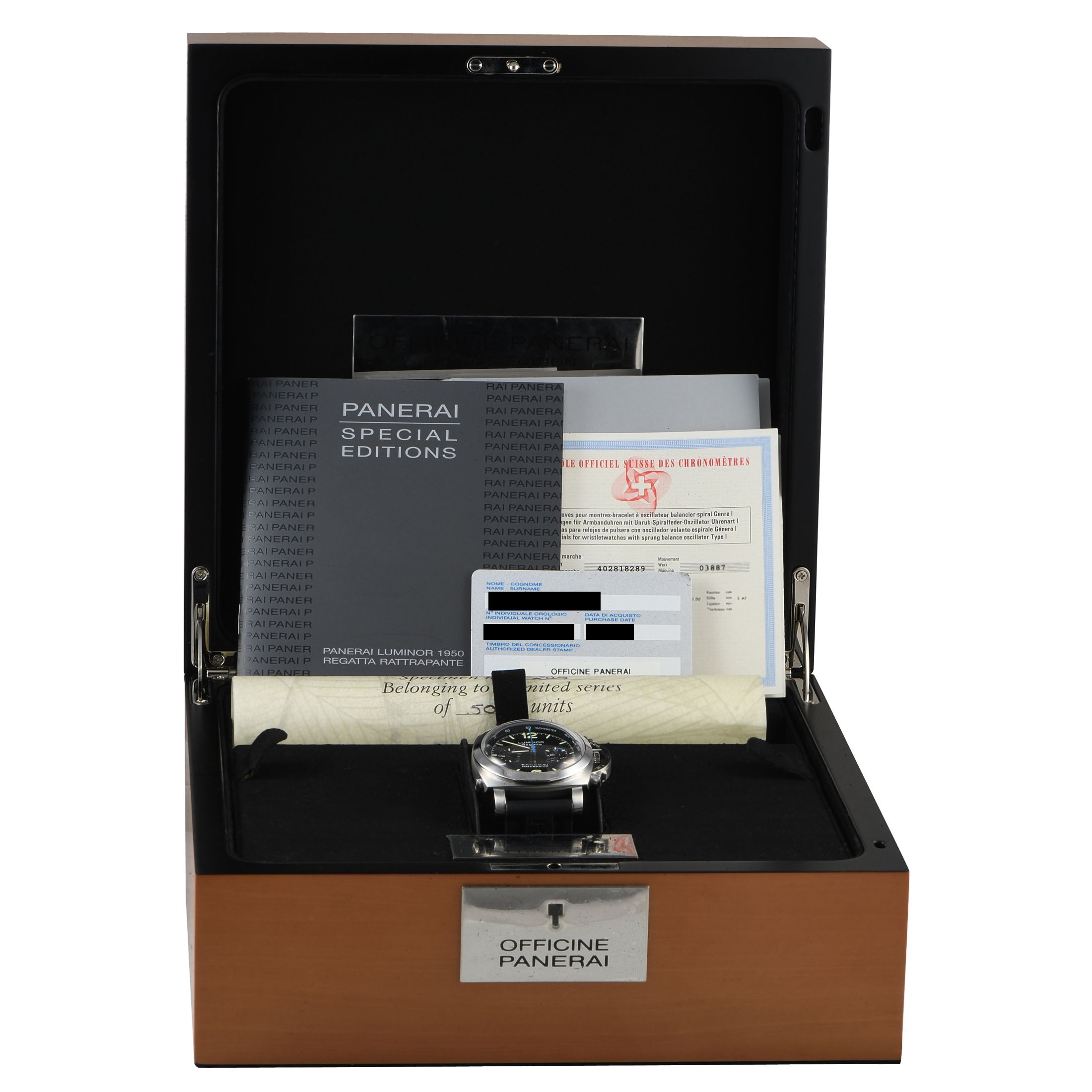 Officine Panerai Luminor 1950 Regatta Rattrapante Watch PAM00286