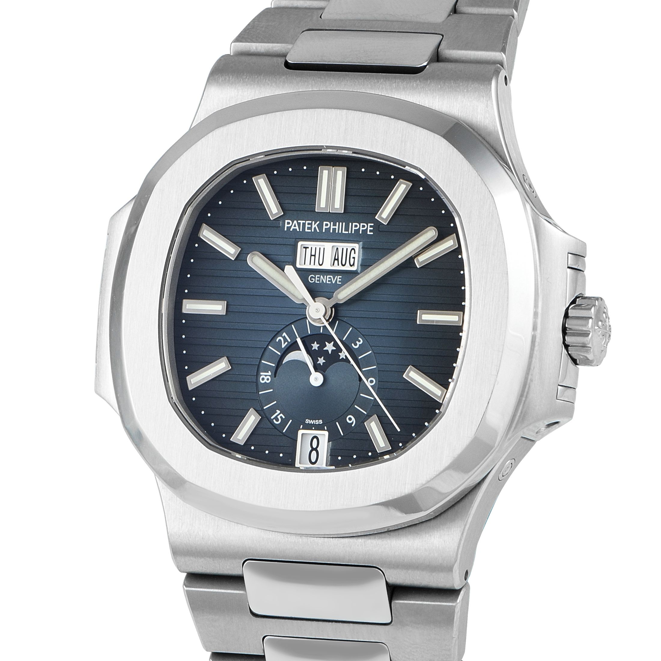 Patek Philippe Nautilus Annual Calendar Moonphase Watch 5726/1A-014