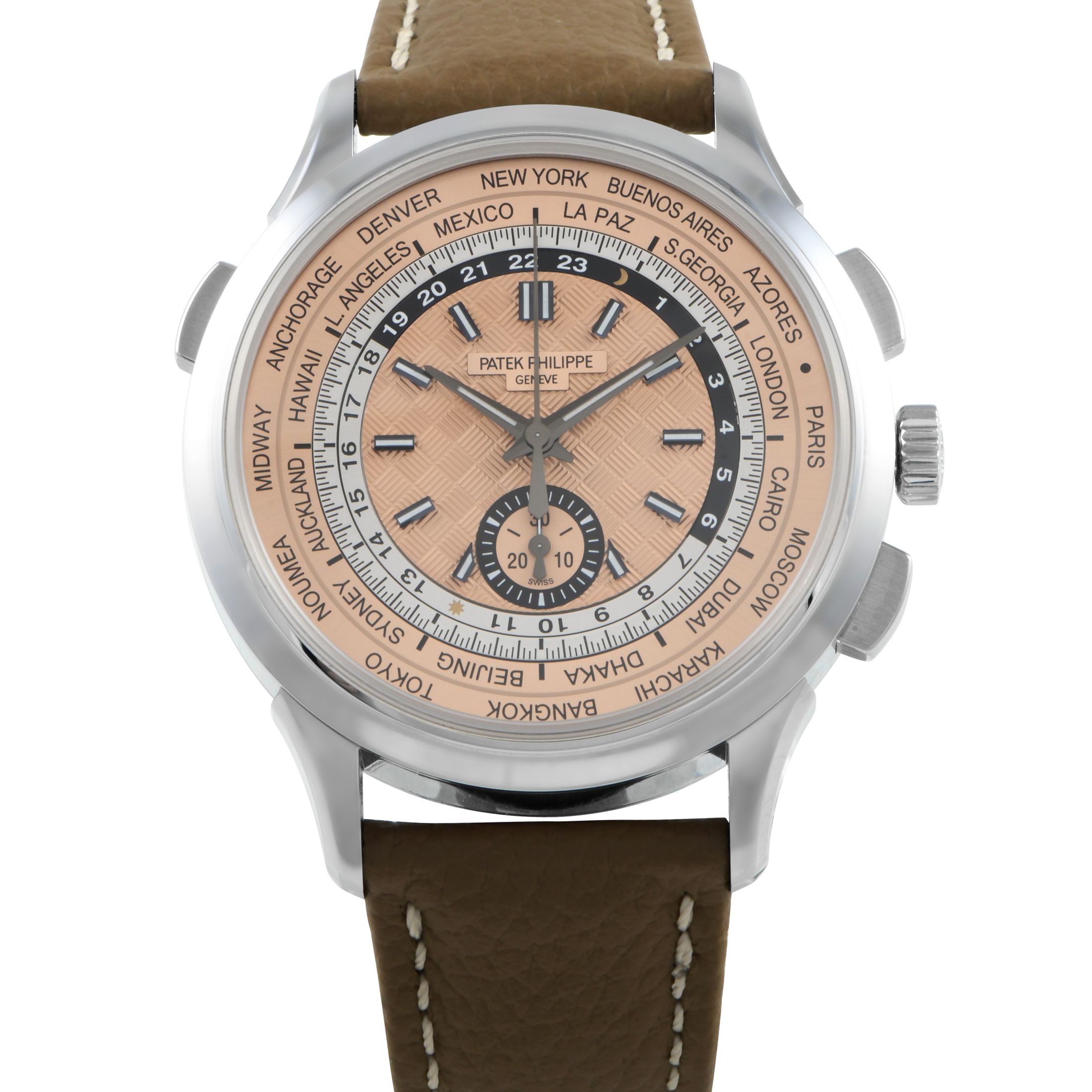 Patek Philippe Complications World Time Chronograph Watch 5935a