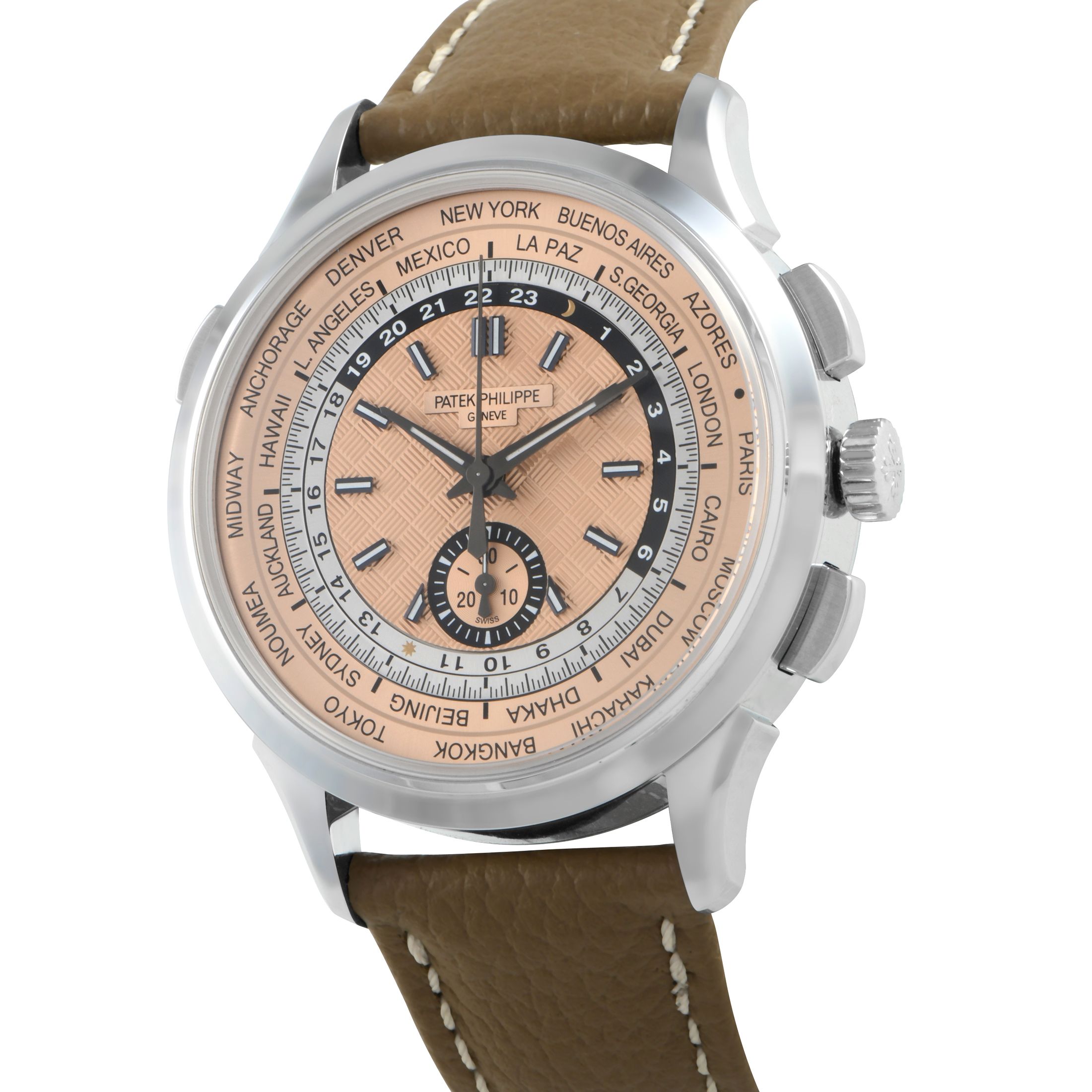 Patek Philippe Complications World Time Chronograph Watch 5935a