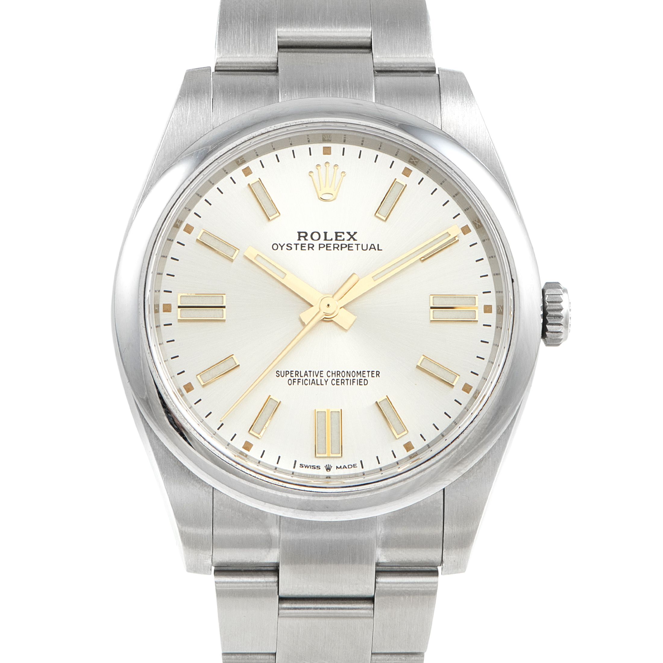 Rolex Oyster Perpetual 41 Silver Dial Watch 124300