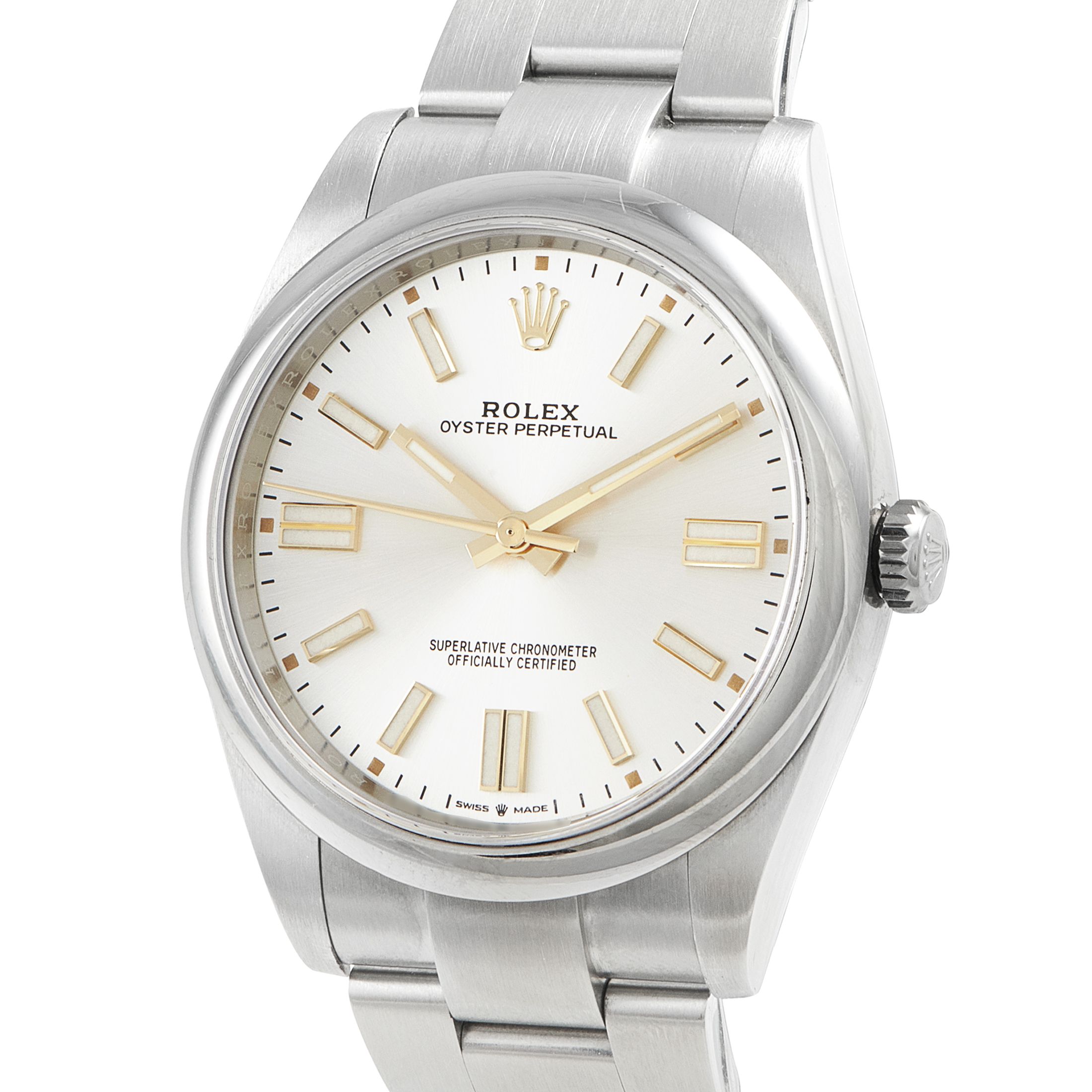 Rolex Oyster Perpetual 41 Silver Dial Watch 124300