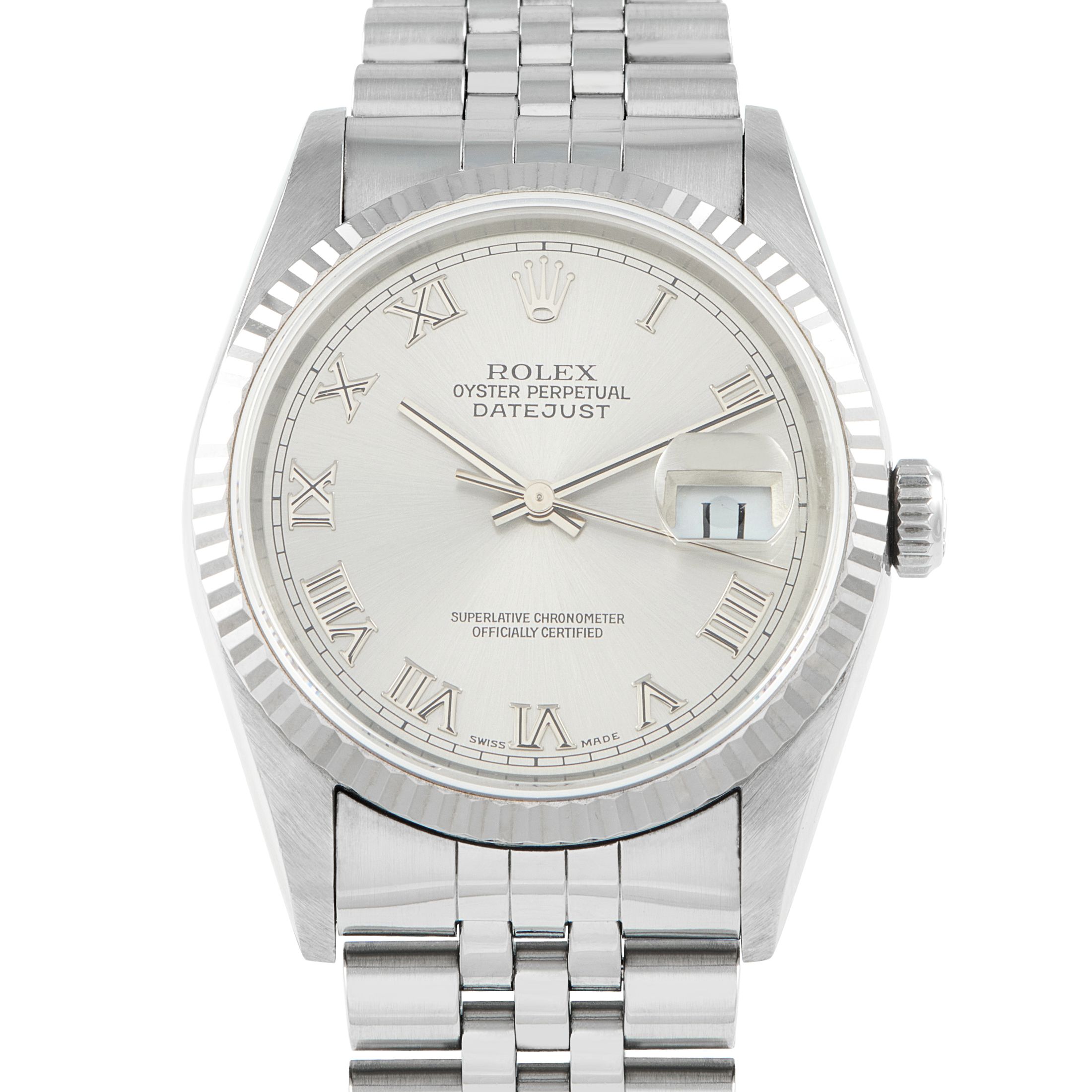 Rolex Datejust 36 Silver Dial Watch 16234