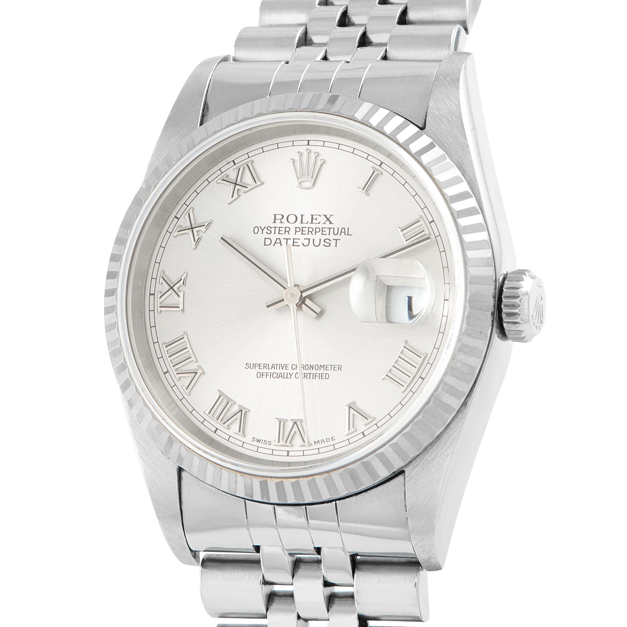 Rolex Datejust 36 Silver Dial Watch 16234