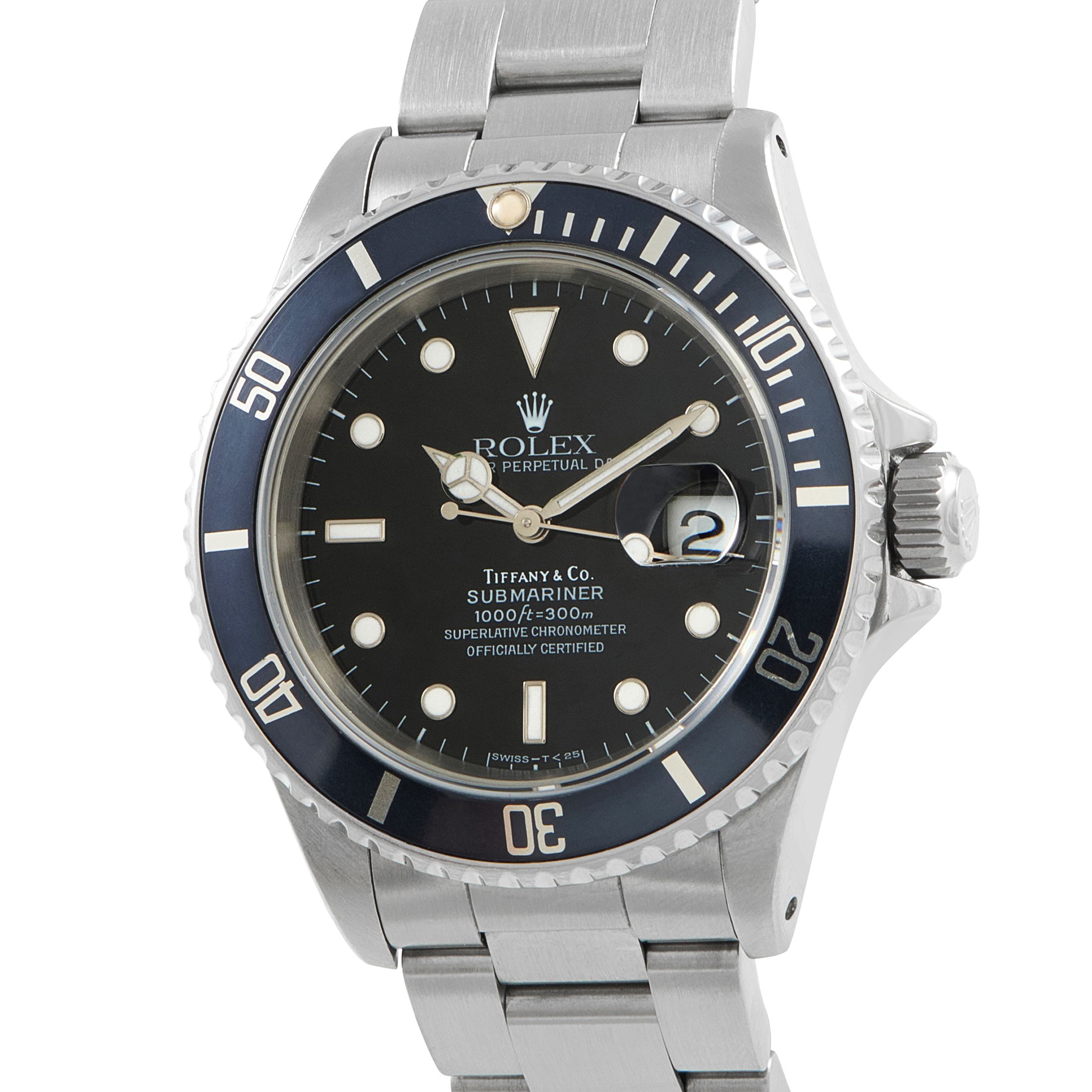 Rolex Submariner Date Tiffany & Co Watch 16610