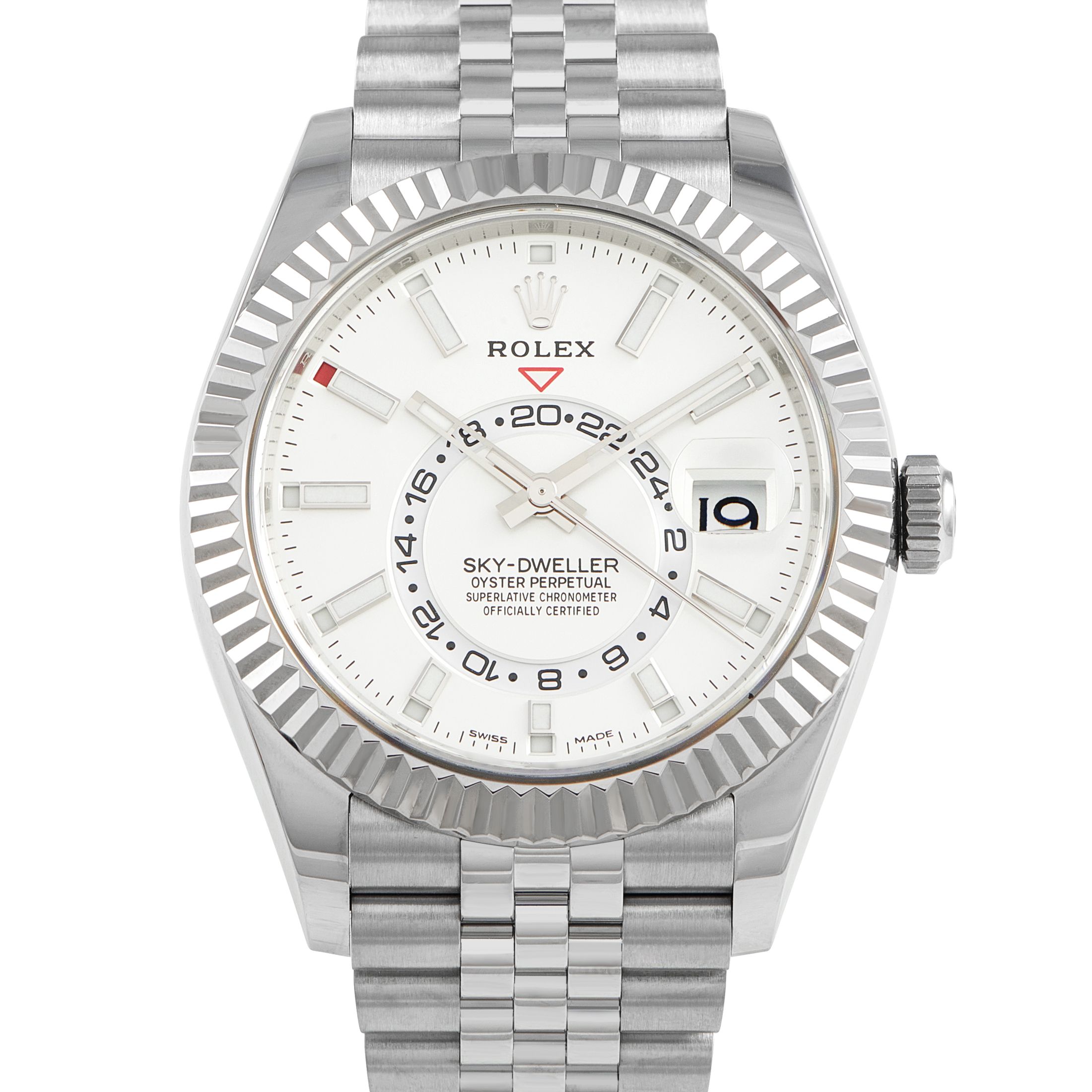 Rolex Sky-Dweller White Dial Watch 326934