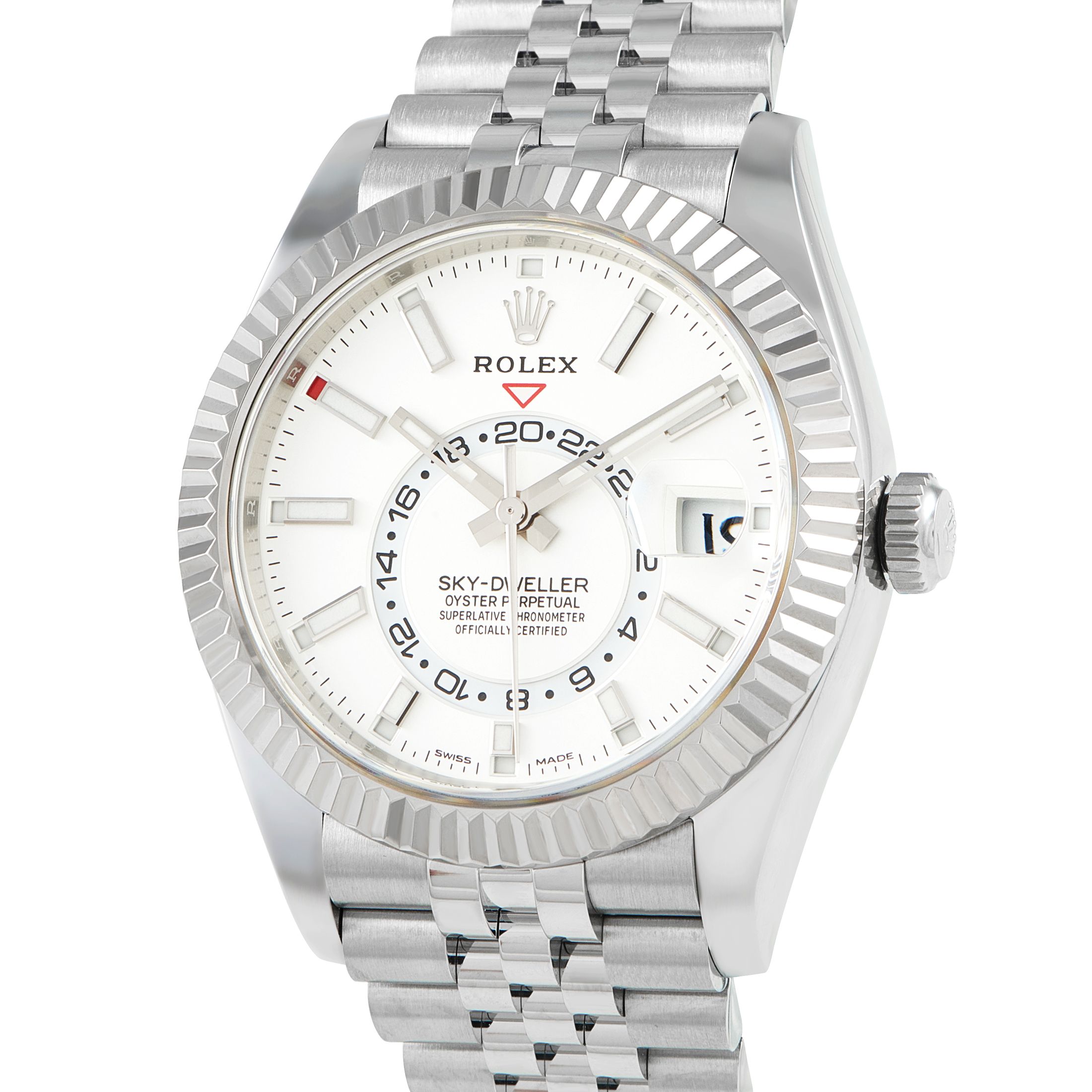 Rolex Sky-Dweller White Dial Watch 326934