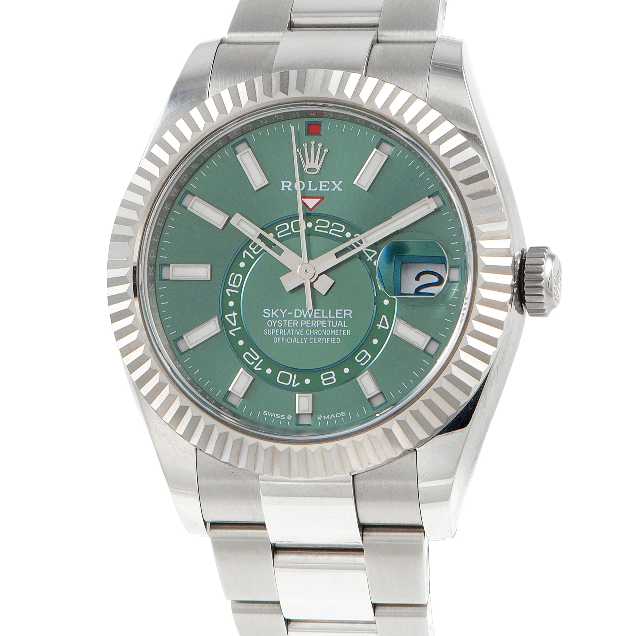Rolex Sky-Dweller Mint Green Dial Watch 336934