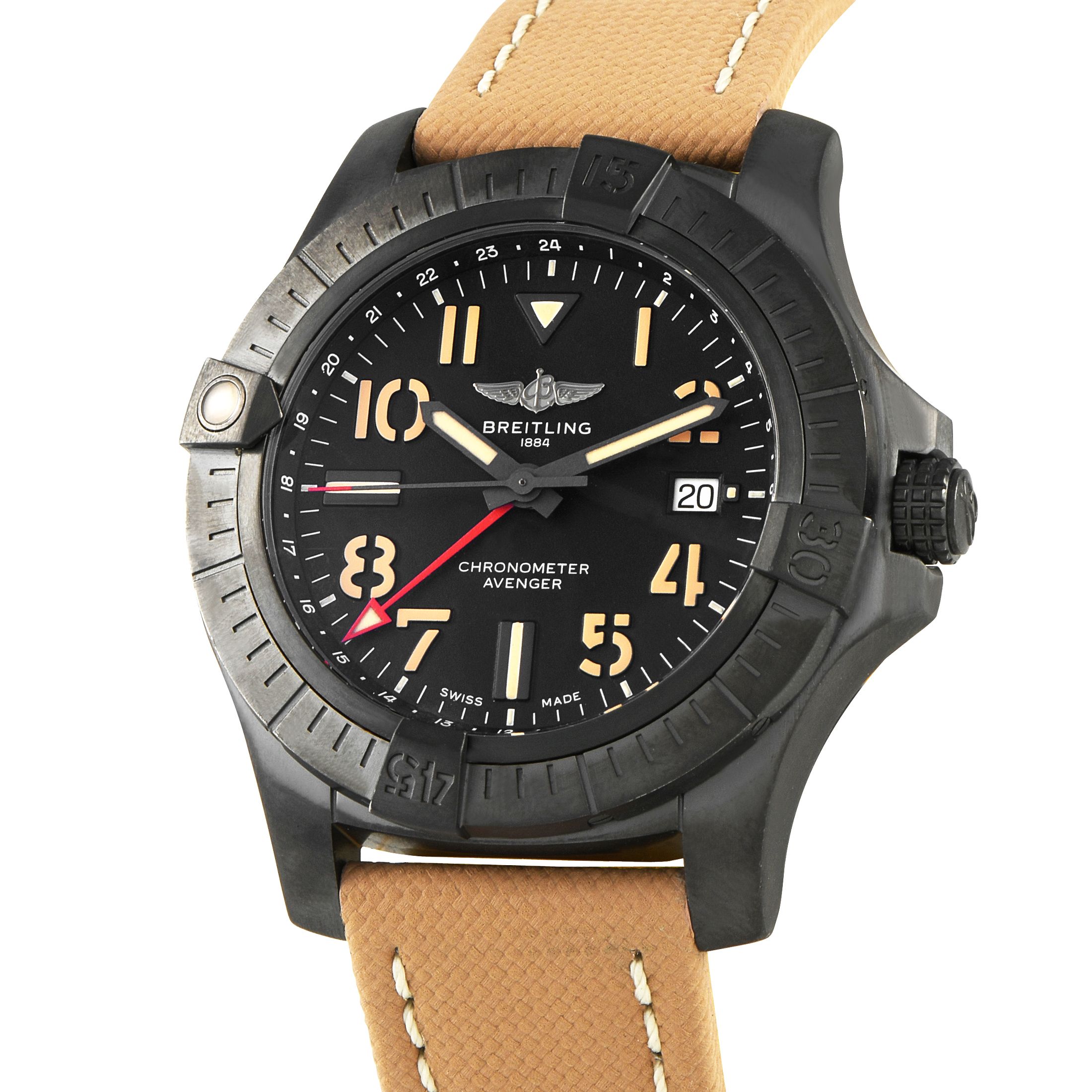 Breitling Avenger 45 GMT Night Mission Watch V32395
