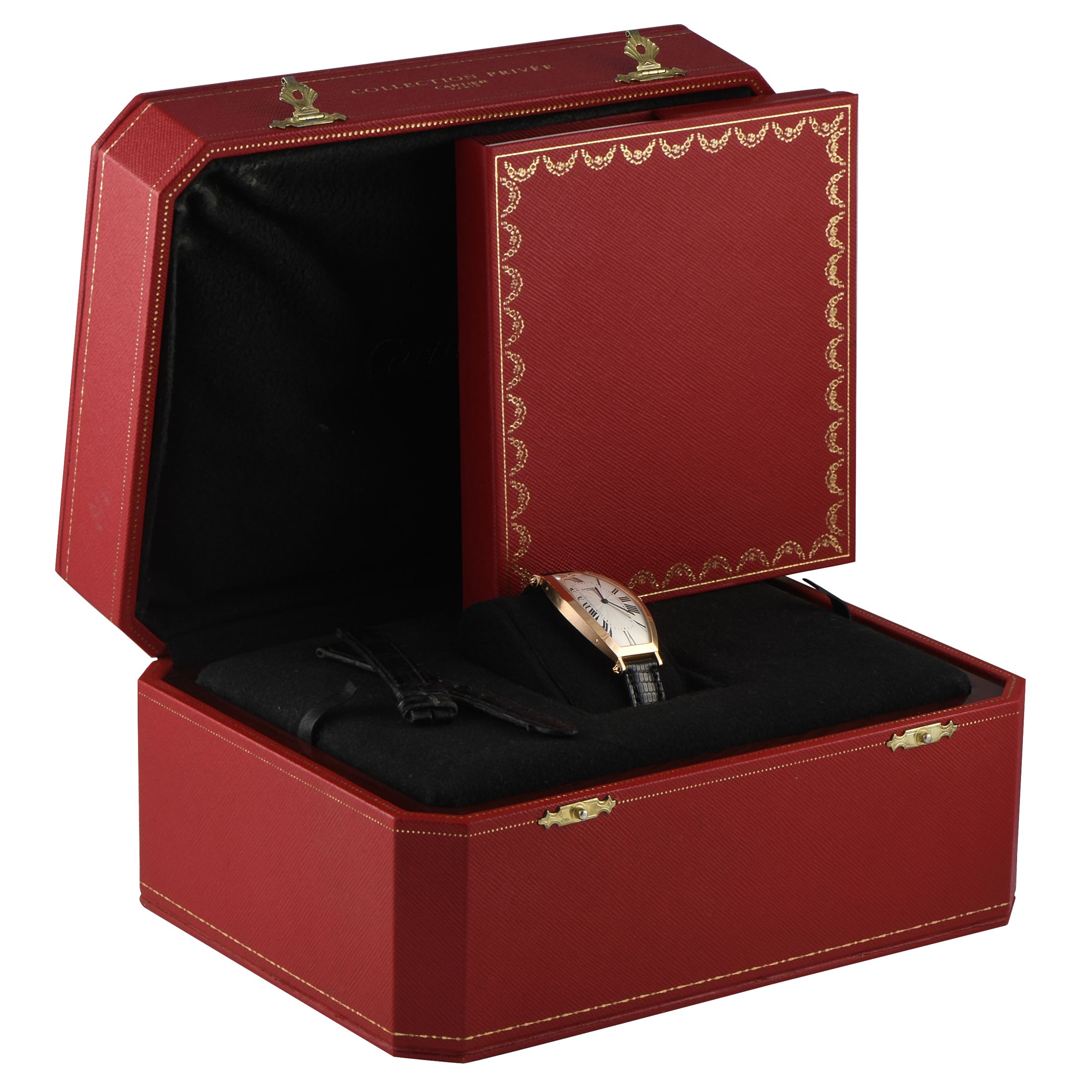 Cartier Tonneau Cintree Yellow Gold Watch 2458