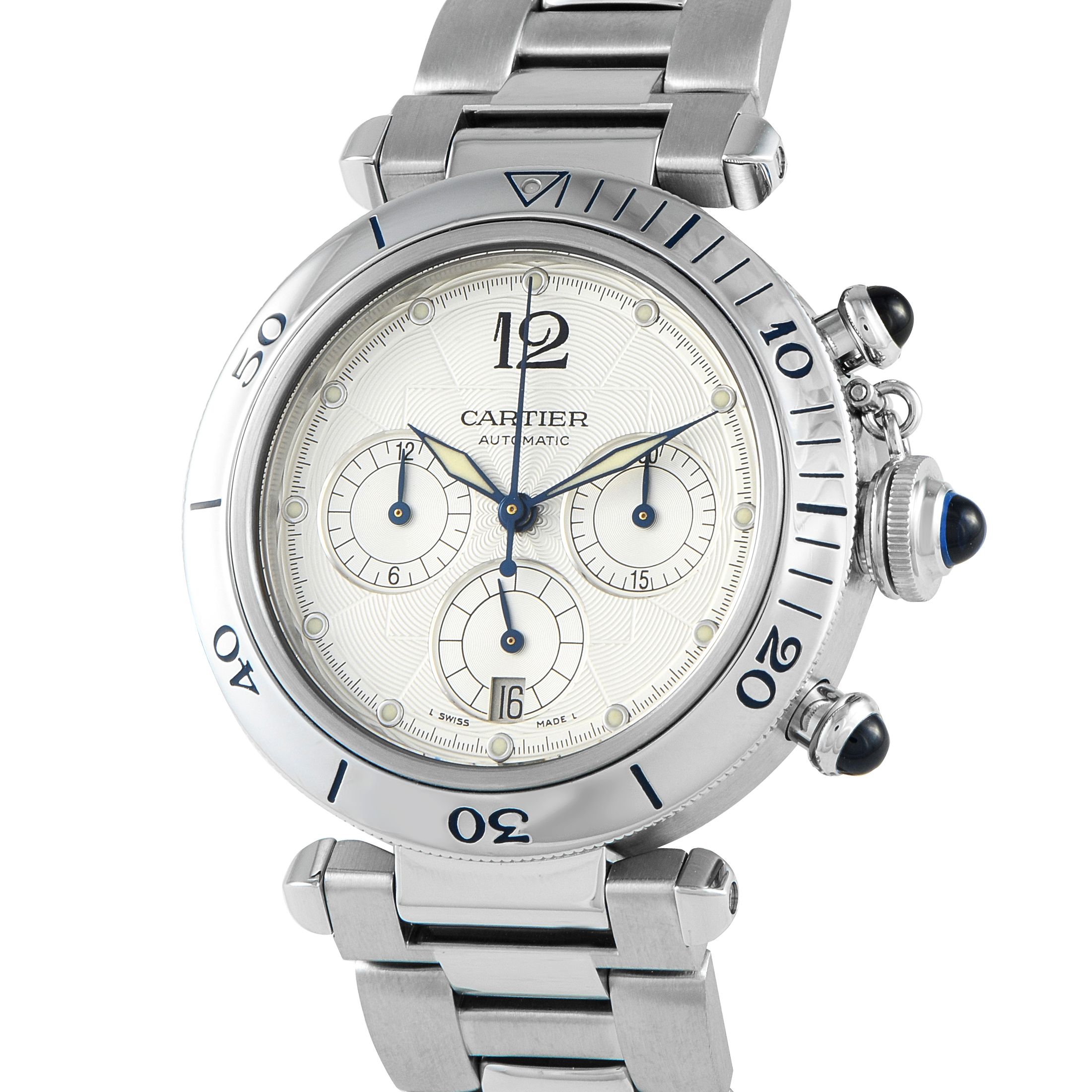 Cartier Pasha Chronograph Watch w31030H3