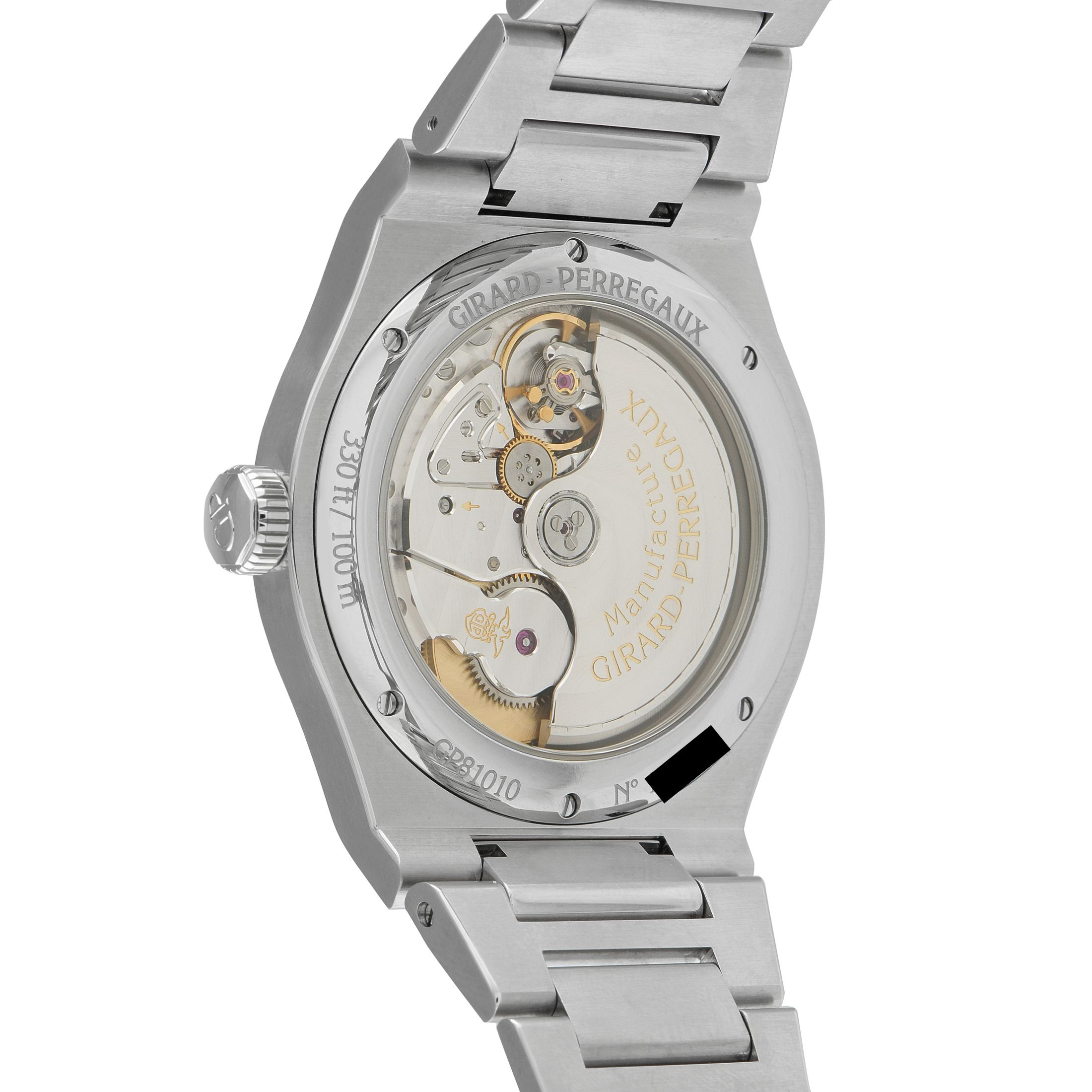 Girard Perregaux Laureato 42mm Green Dial Steel Watch 81010-11-3153-1CM