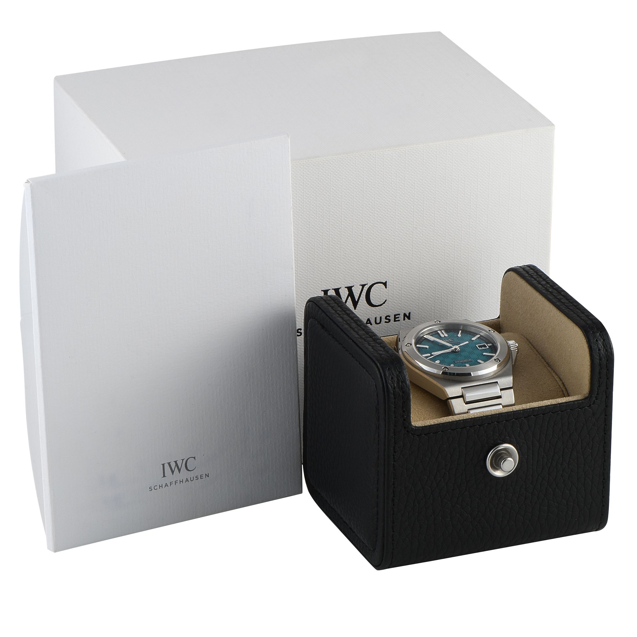 IWC Ingenieur Automatic 40 Aqua Dial Steel Watch IW328903