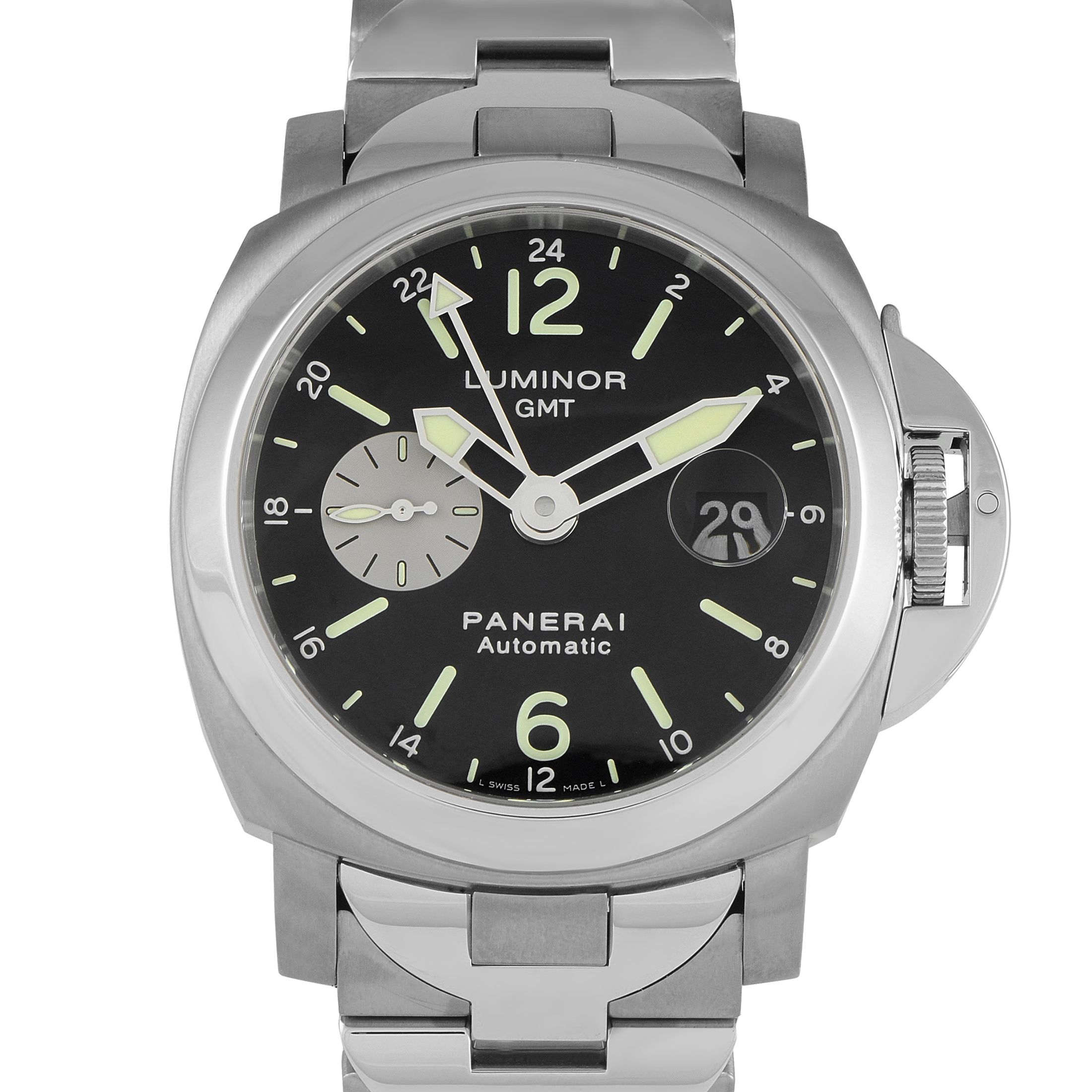 Officine Panerai Luminor GMT Titanium and Steel Watch PAM00161