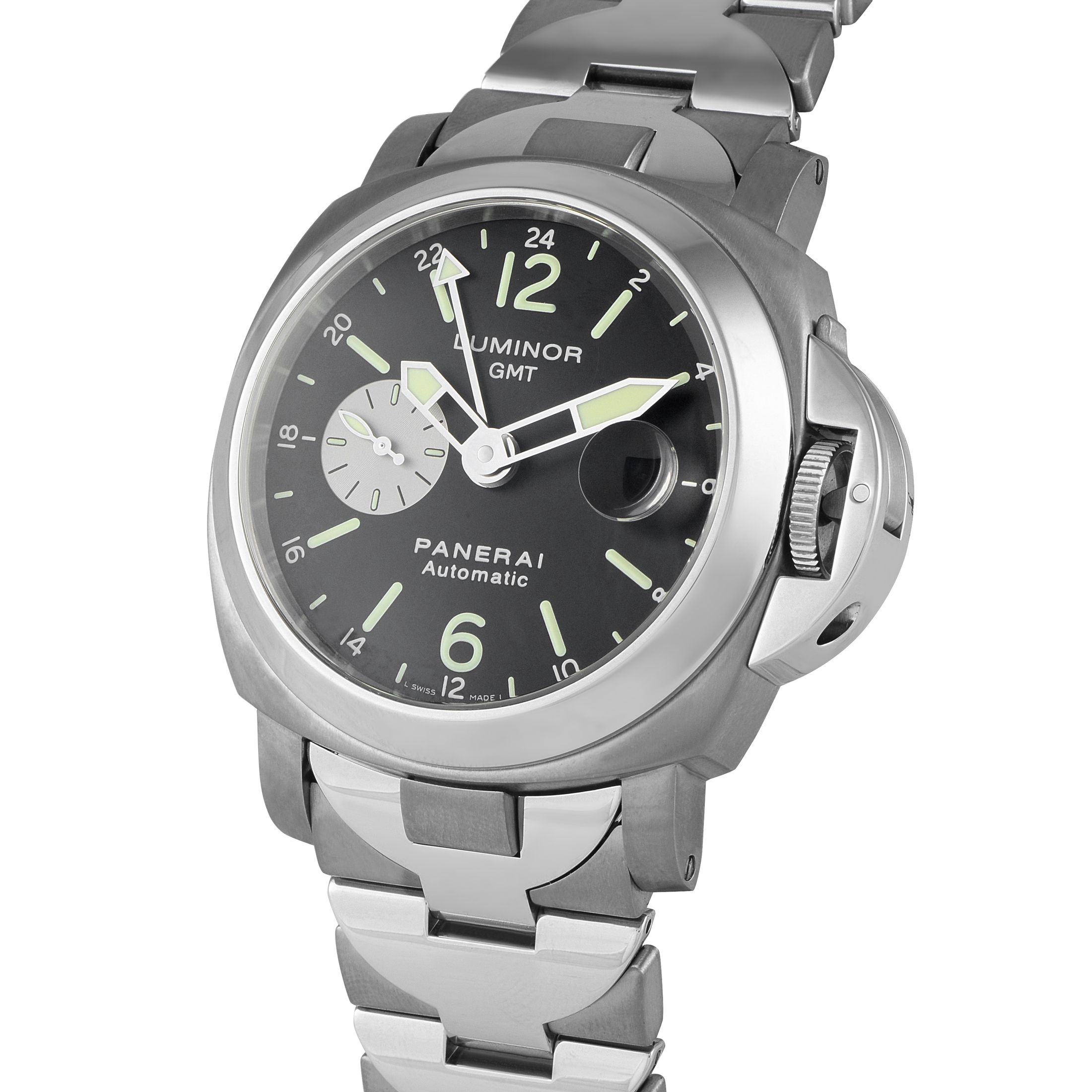 Officine Panerai Luminor GMT Titanium and Steel Watch PAM00161