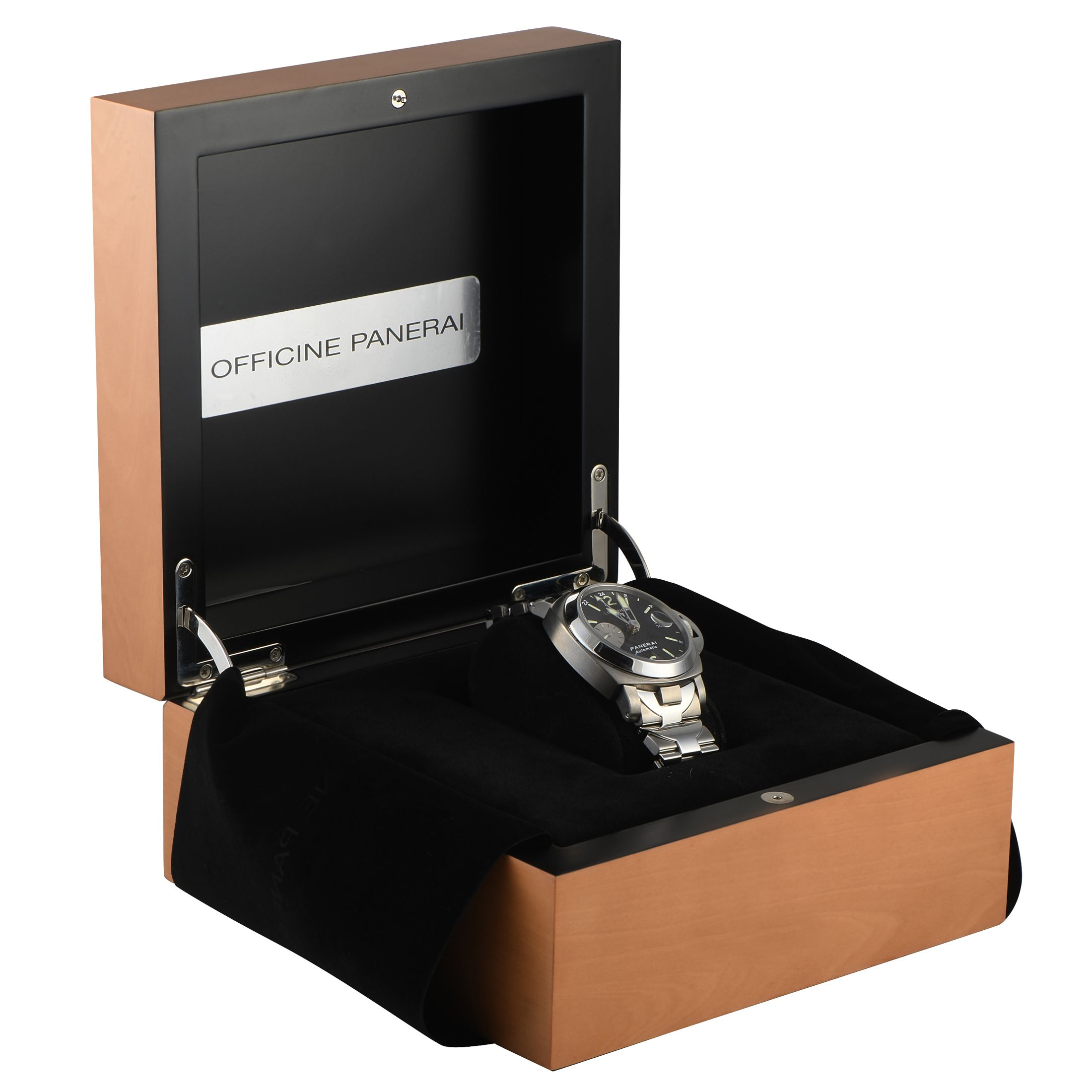 Officine Panerai Luminor GMT Titanium and Steel Watch PAM00161