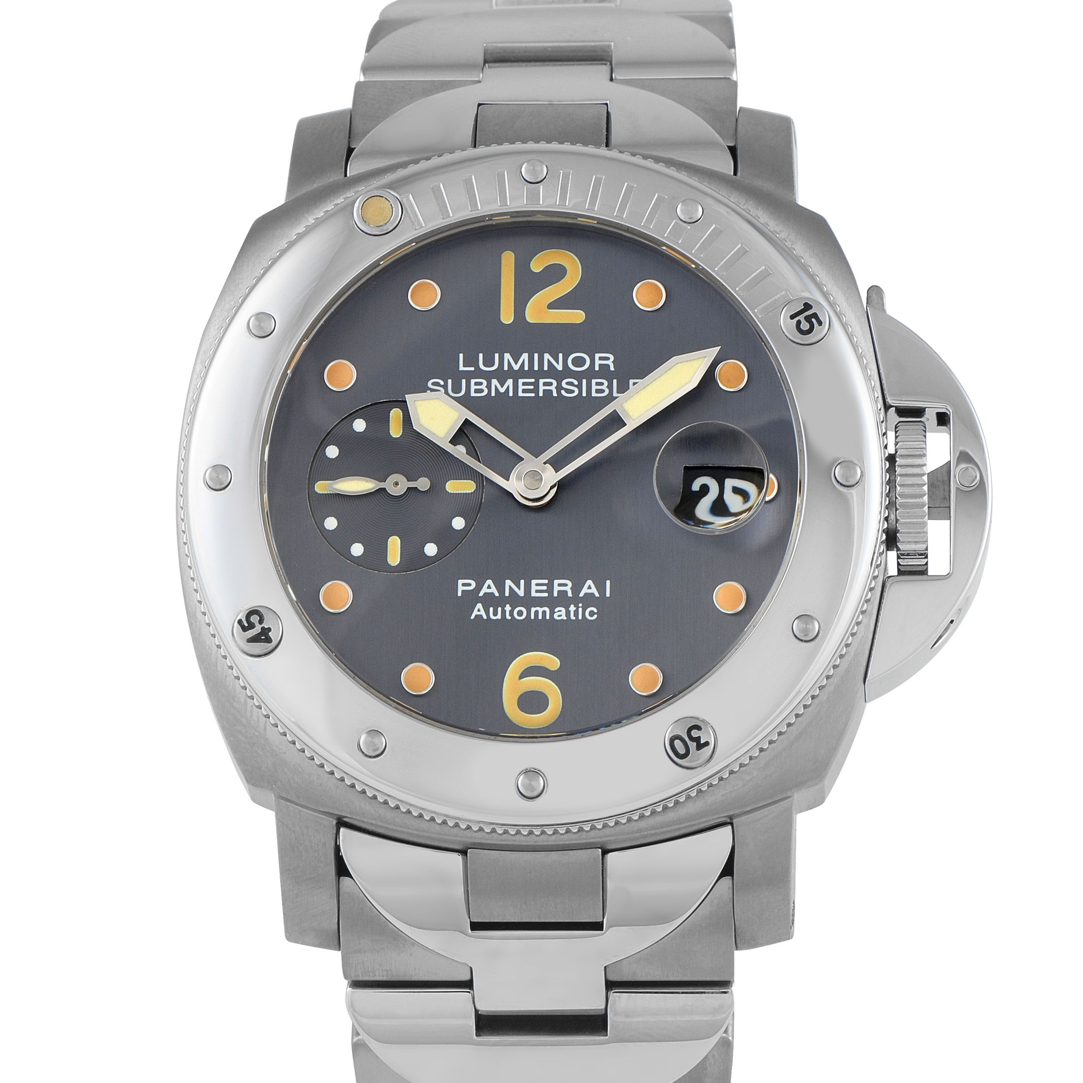 Officine Panerai Luminor Submersible Titanium and Steel Watch PAM00170