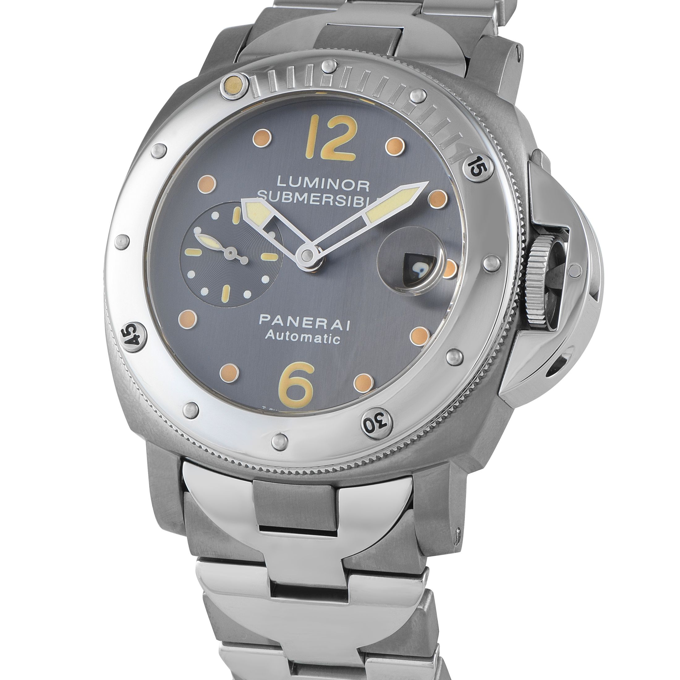 Officine Panerai Luminor Submersible Titanium and Steel Watch PAM00170