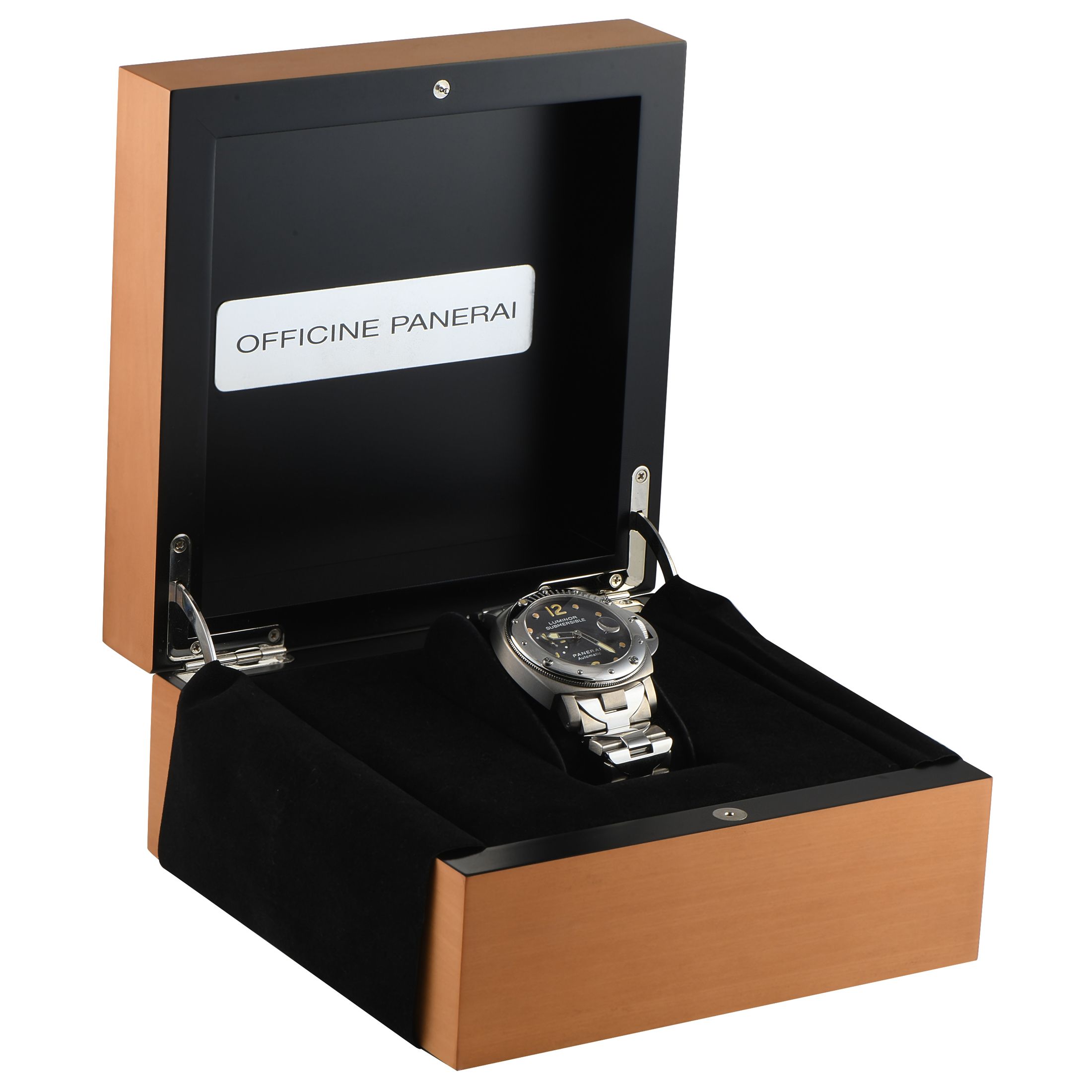 Officine Panerai Luminor Submersible Titanium and Steel Watch PAM00170