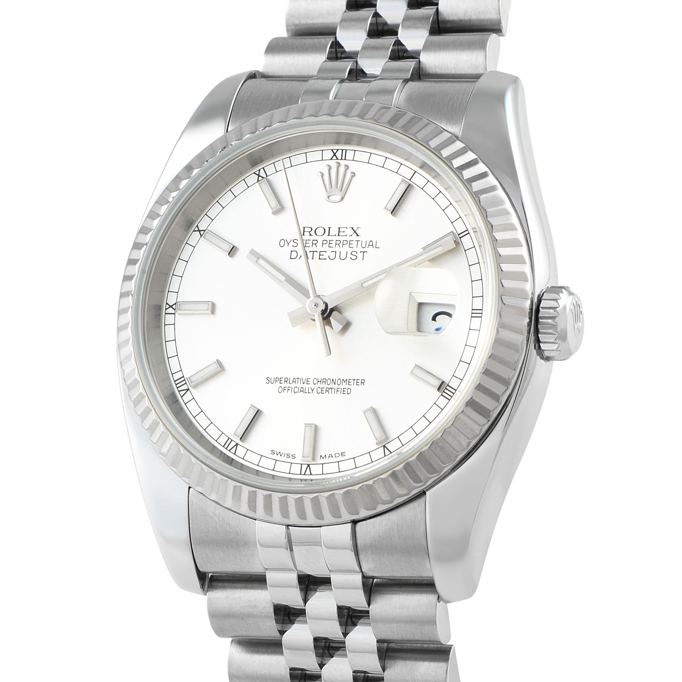 Rolex Datejust 36 Silver Dial Steel Jubilee Watch 116234