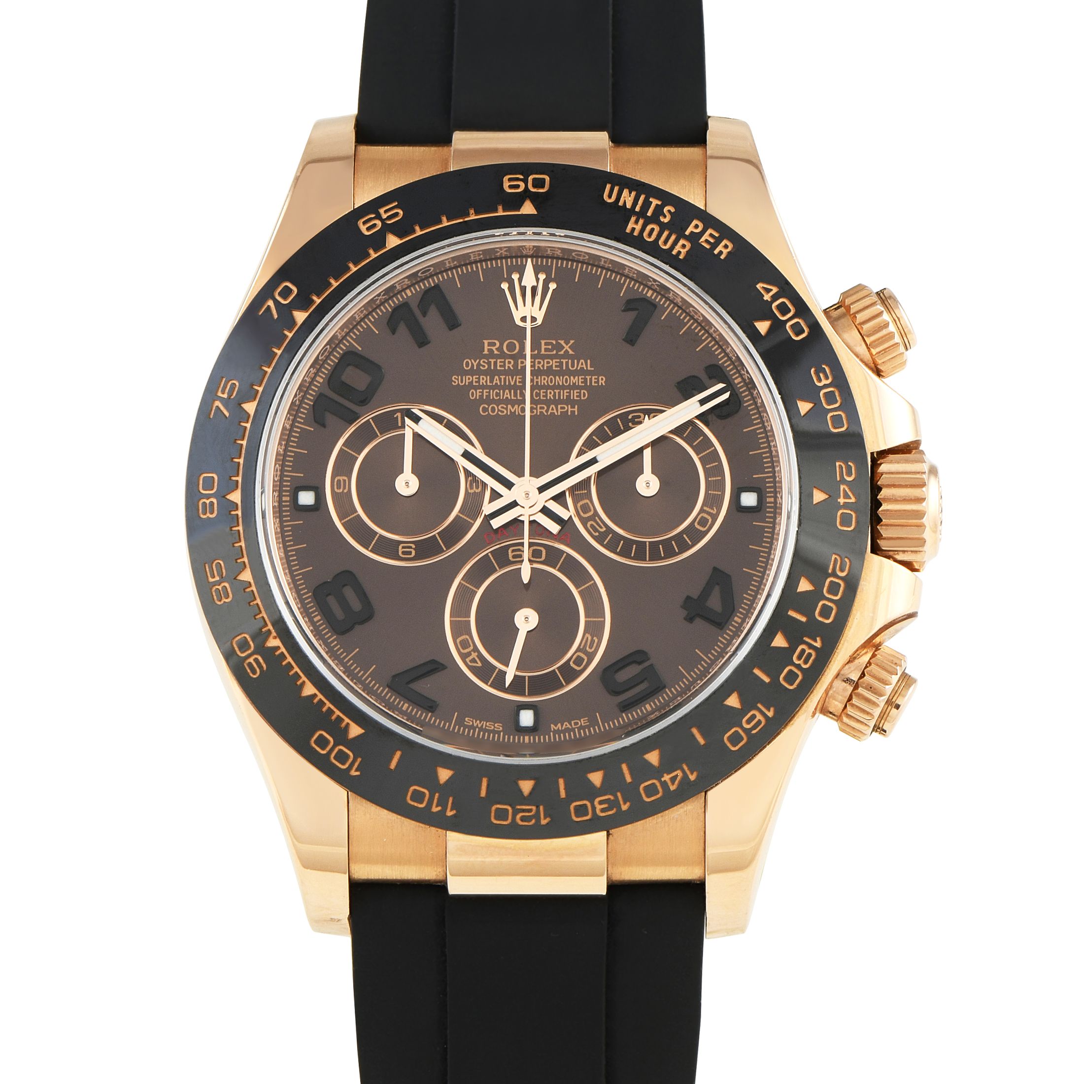Rolex Daytona Everose Gold Oysterflex Watch 116515LN