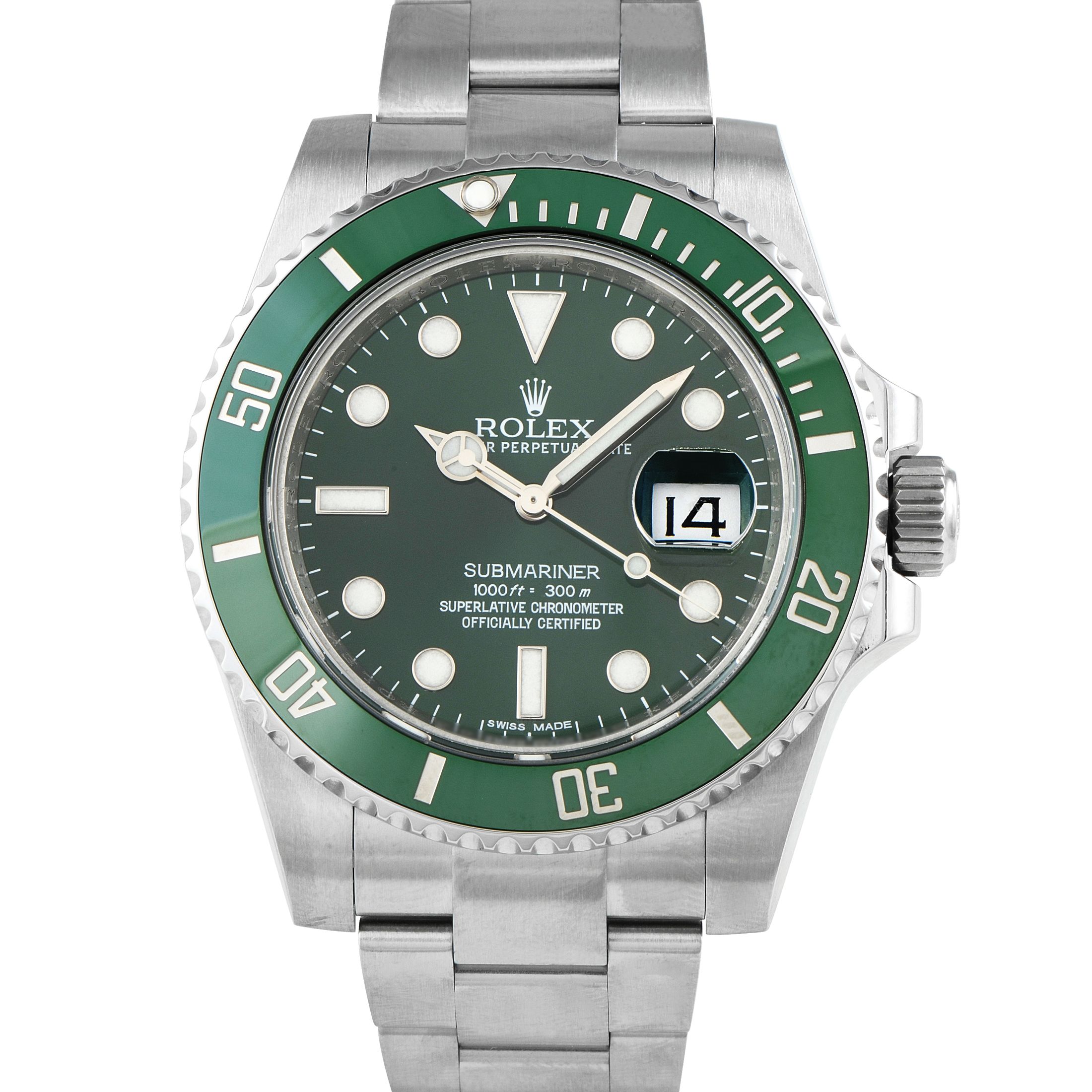 Rolex Submariner Hulk Watch 116610LV