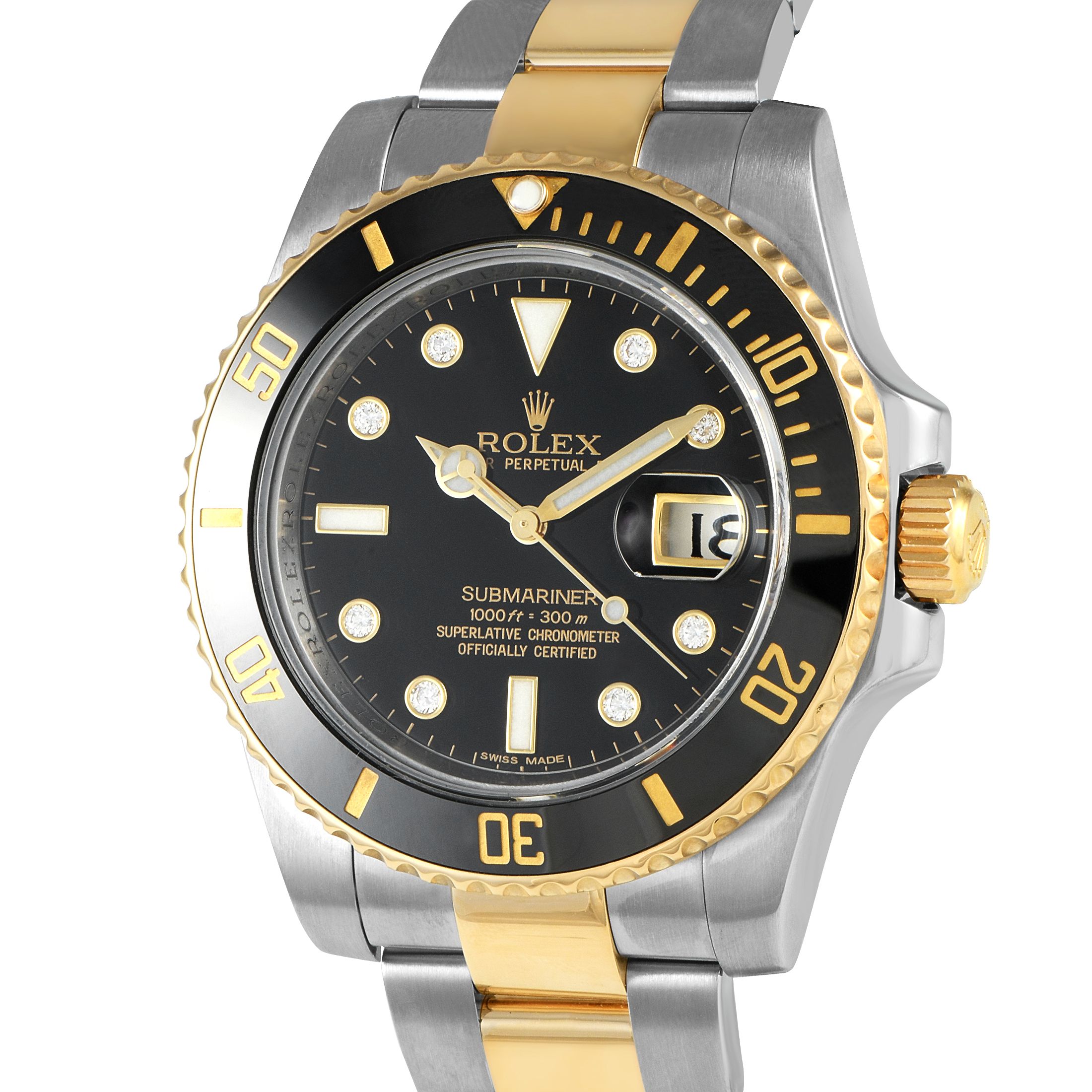 Rolex Submariner Date Diamond Dial Watch 116613LN