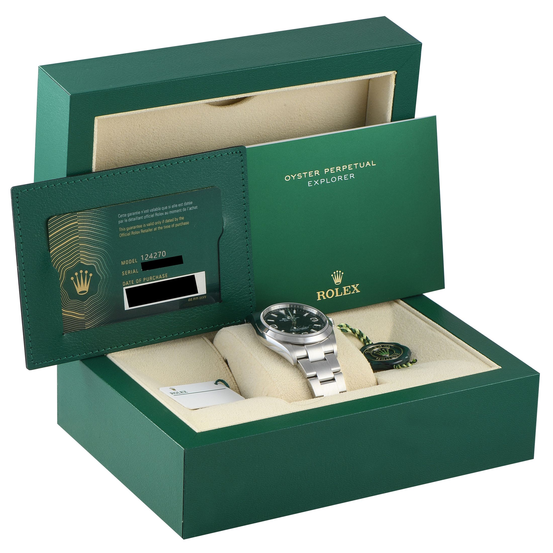 Rolex Explorer 36 Black Dial Watch 124270