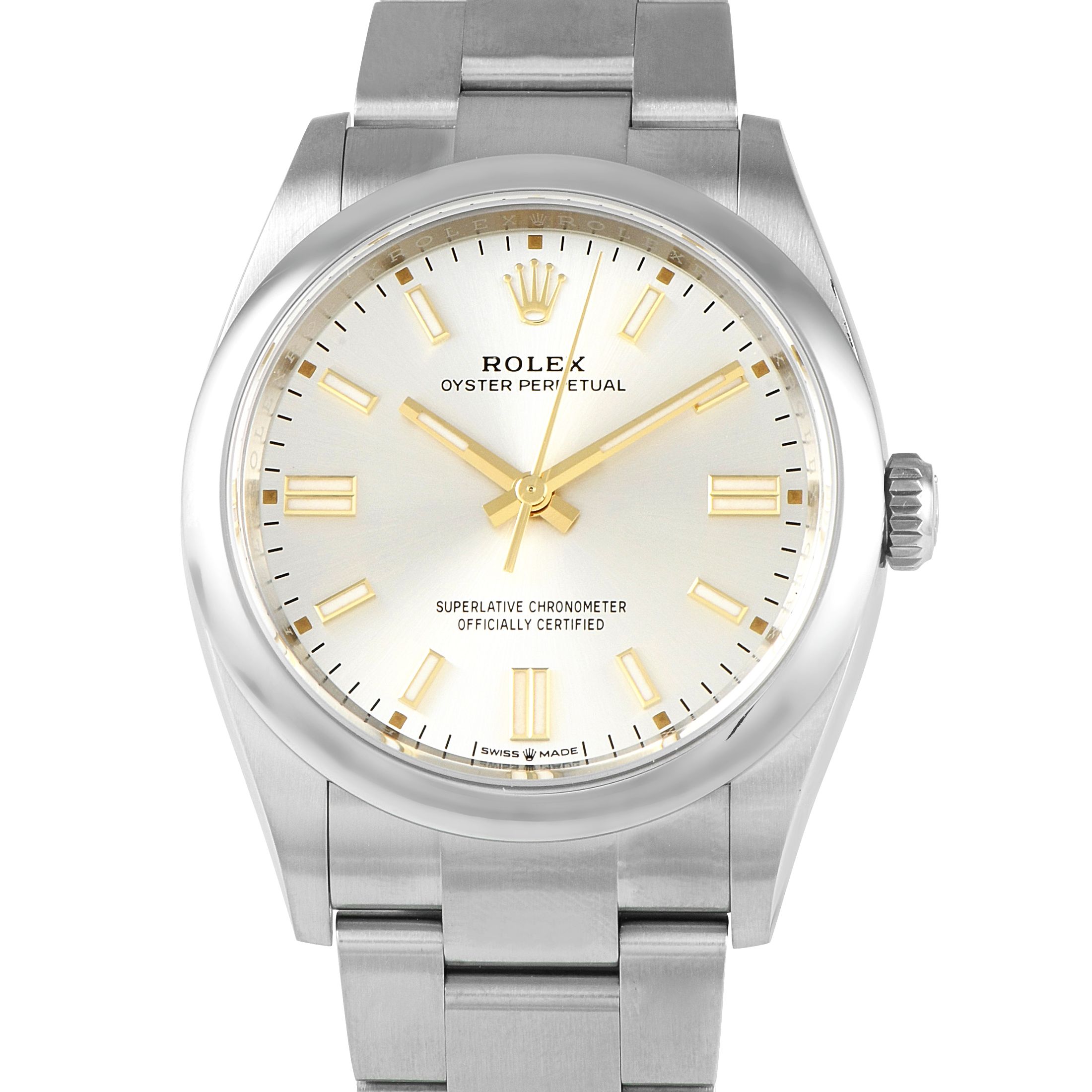 Rolex Oyster Perpetual 36 Silver Dial Watch 126000