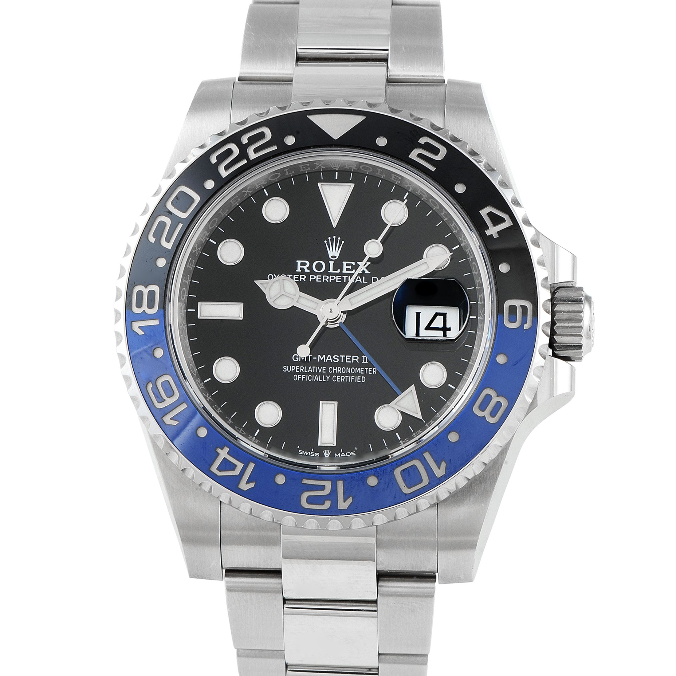 Rolex GMT-Master II Batman Oyster Watch 126710BLNR
