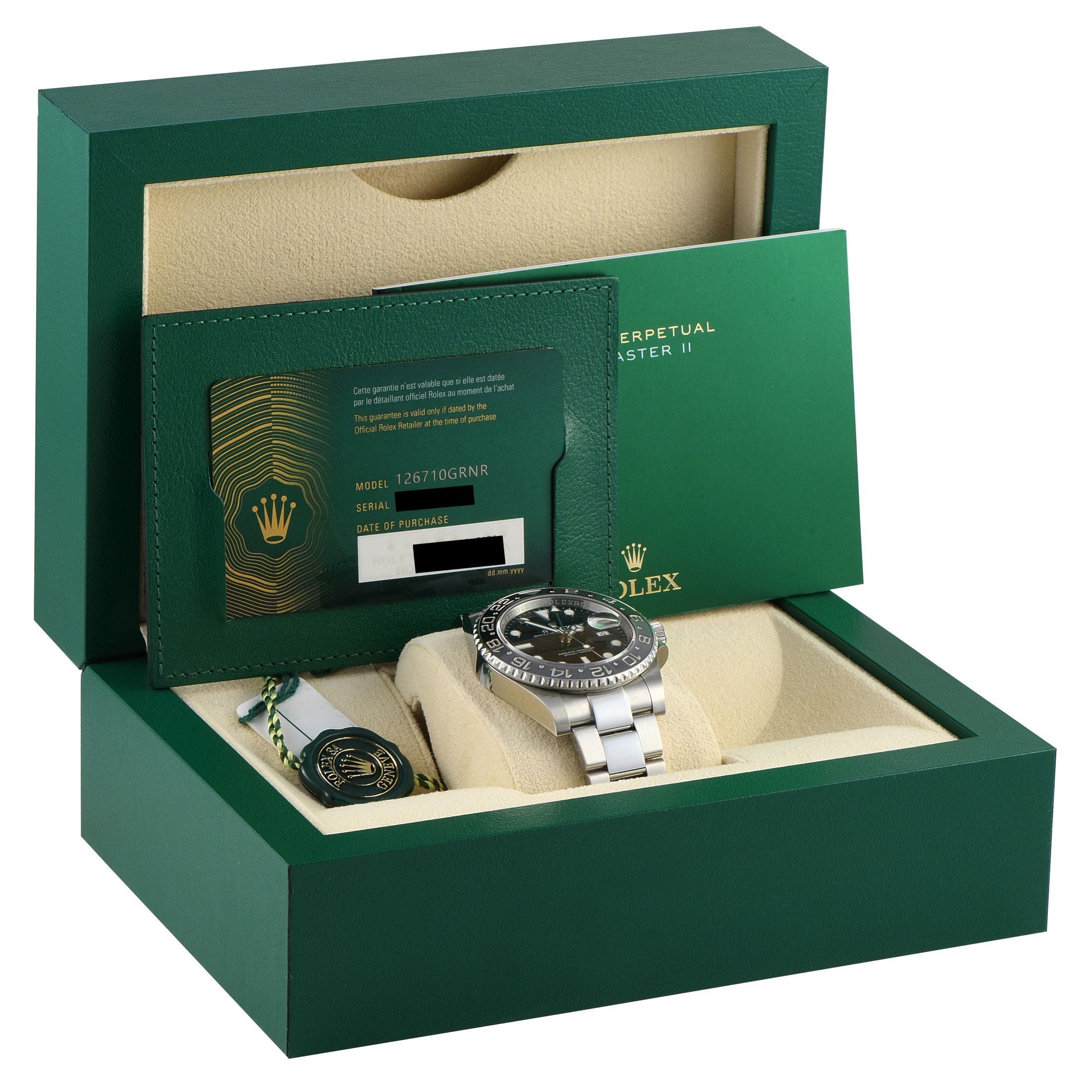 Rolex GMT-Master II 40mm Watch 126710GRNR