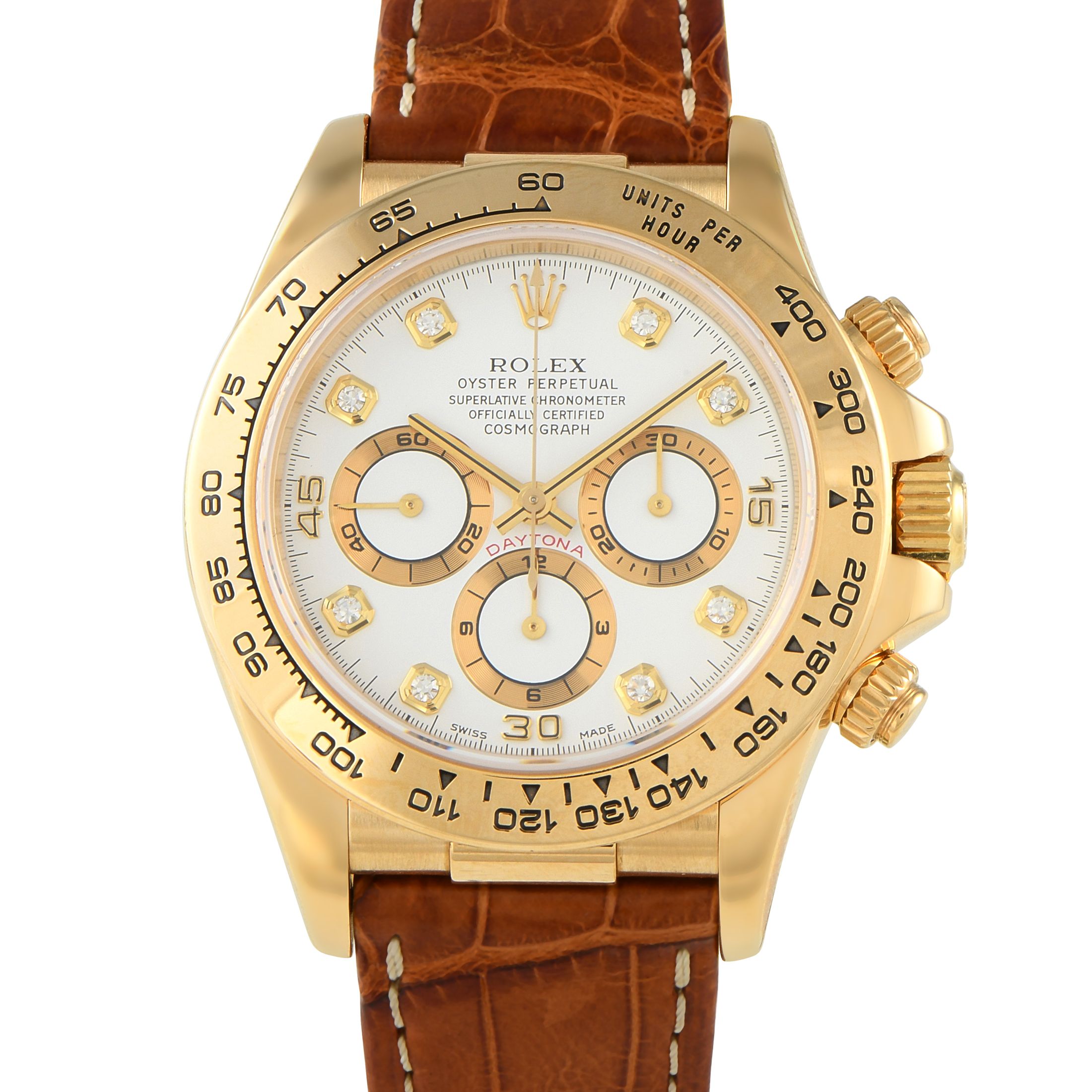 Rolex Daytona Zenith Yellow Gold Watch 16518