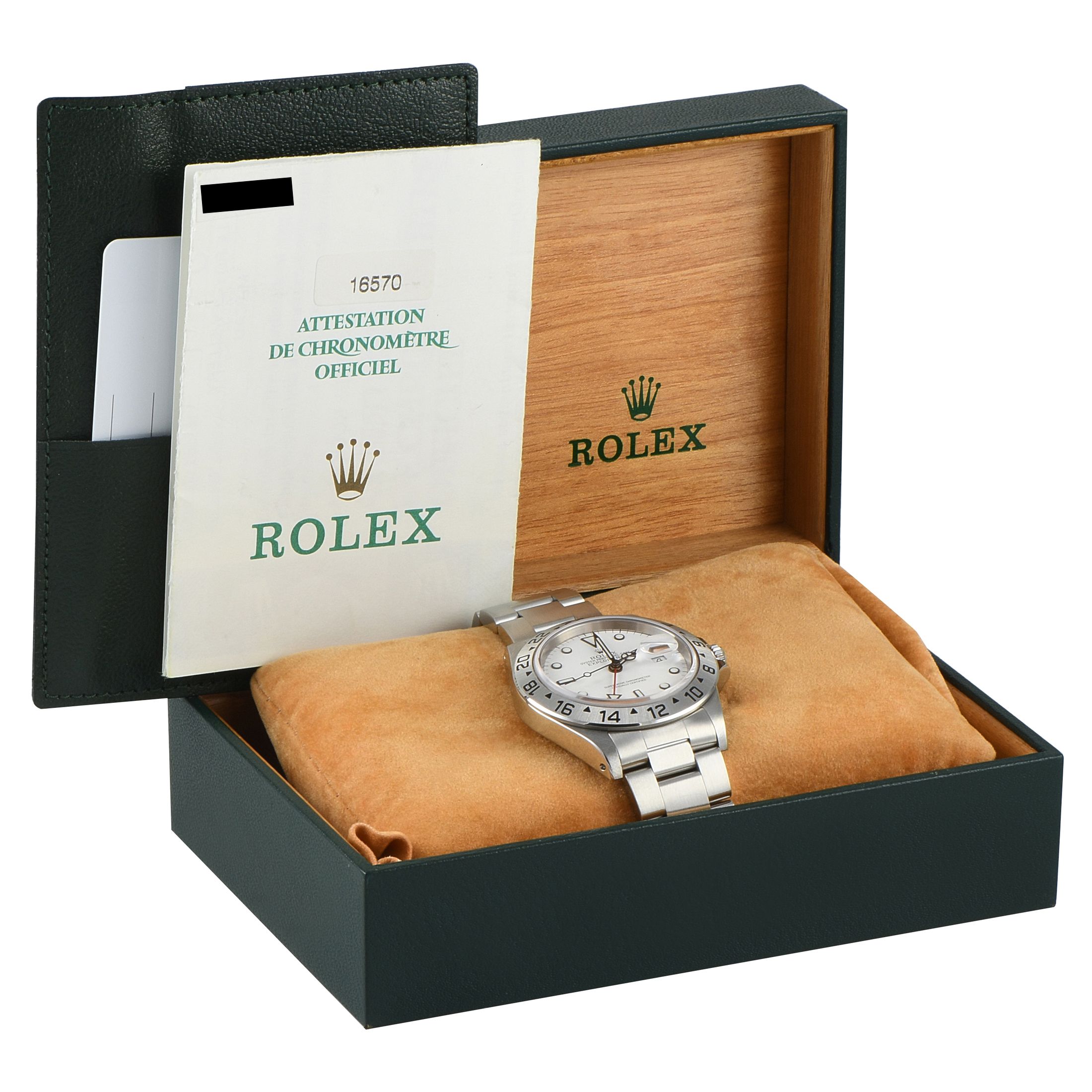 Rolex Explorer II White Dial Watch 16570
