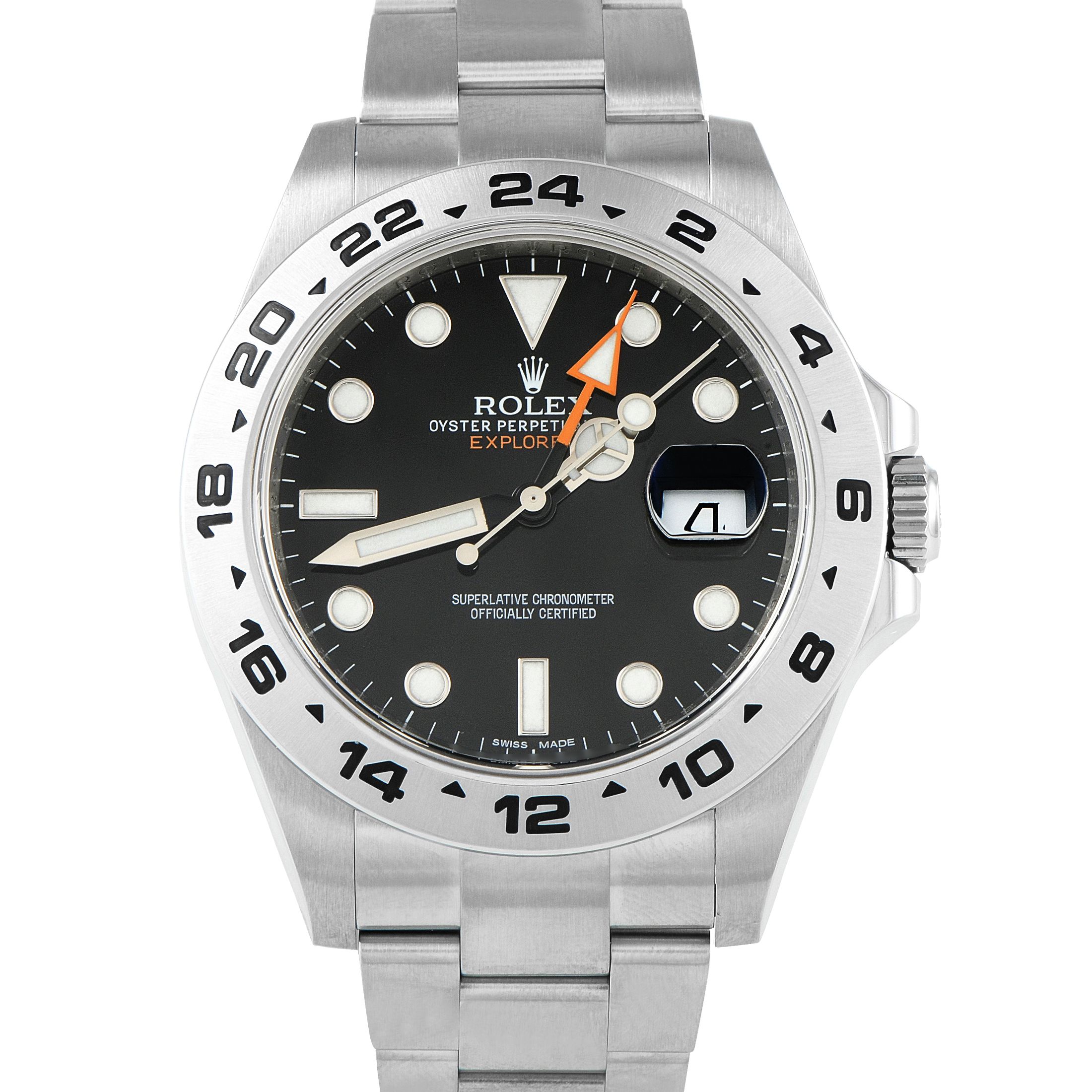 Rolex Explorer II Black Dial Steel Oyster Watch 216570