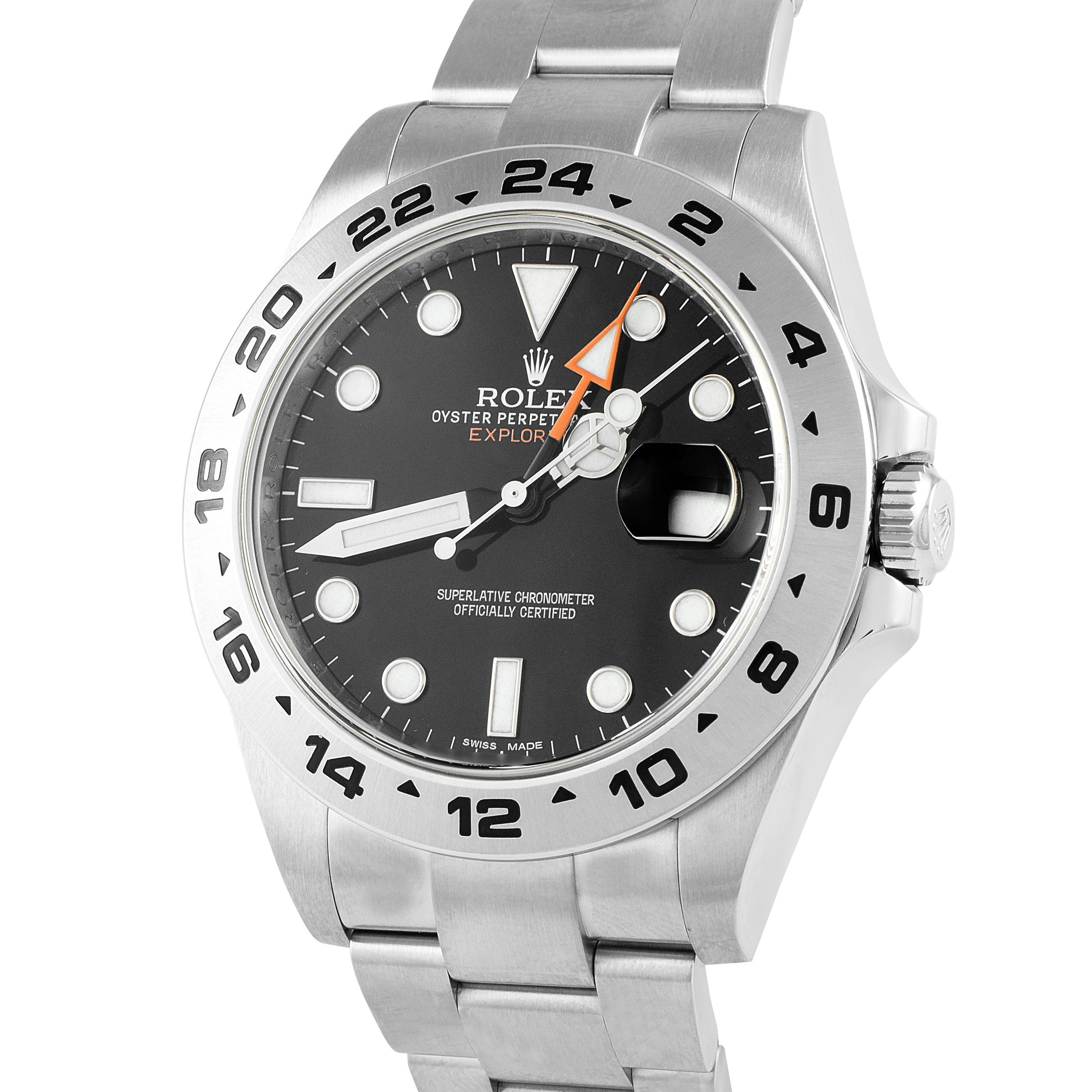 Rolex Explorer II Black Dial Steel Oyster Watch 216570
