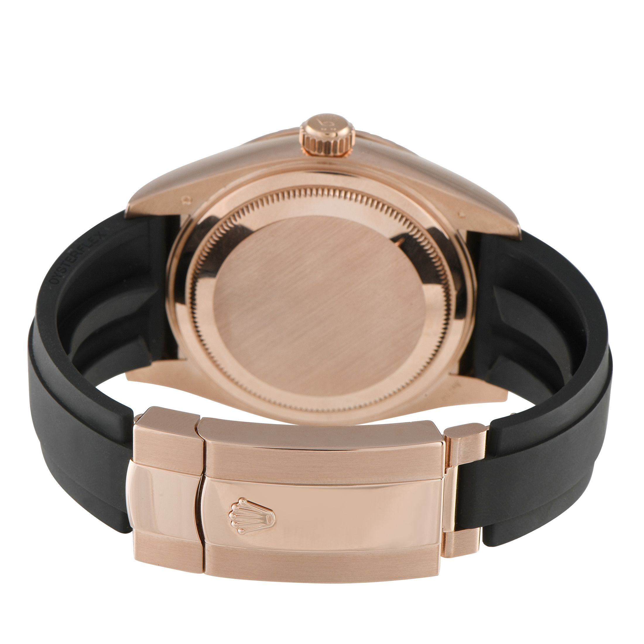 Rolex Sky-Dweller Chocolate Dial Everose Gold Oysterflex Watch 326235