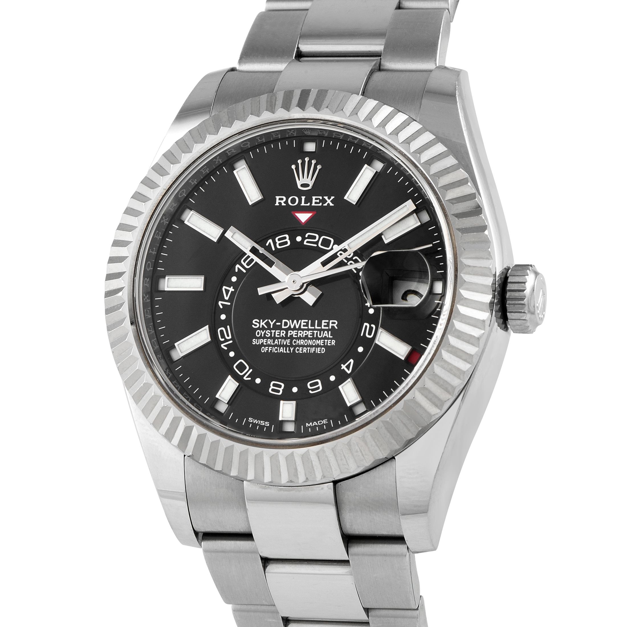Rolex Sky-Dweller Black Dial Oyster Watch 326934