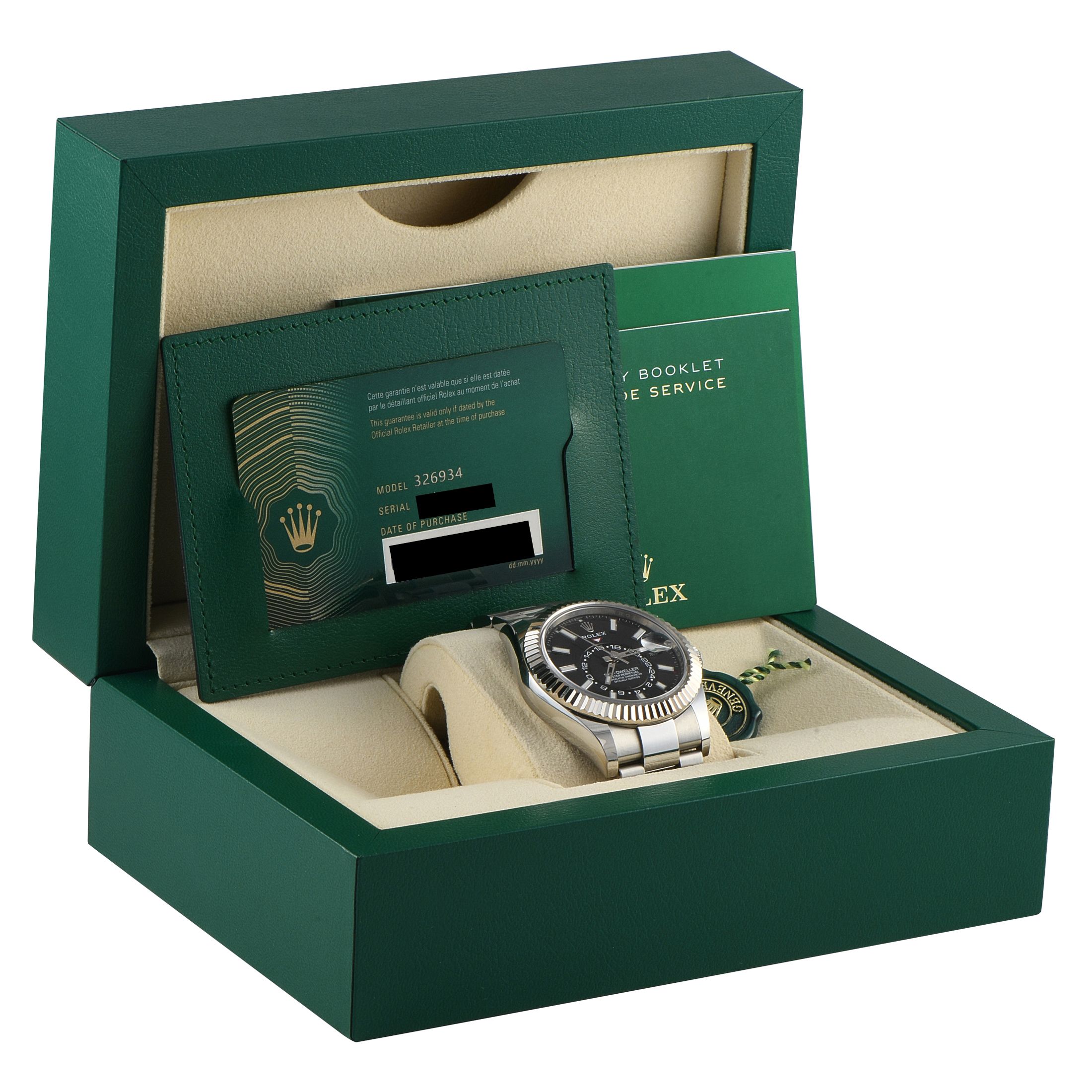 Rolex Sky-Dweller Black Dial Oyster Watch 326934