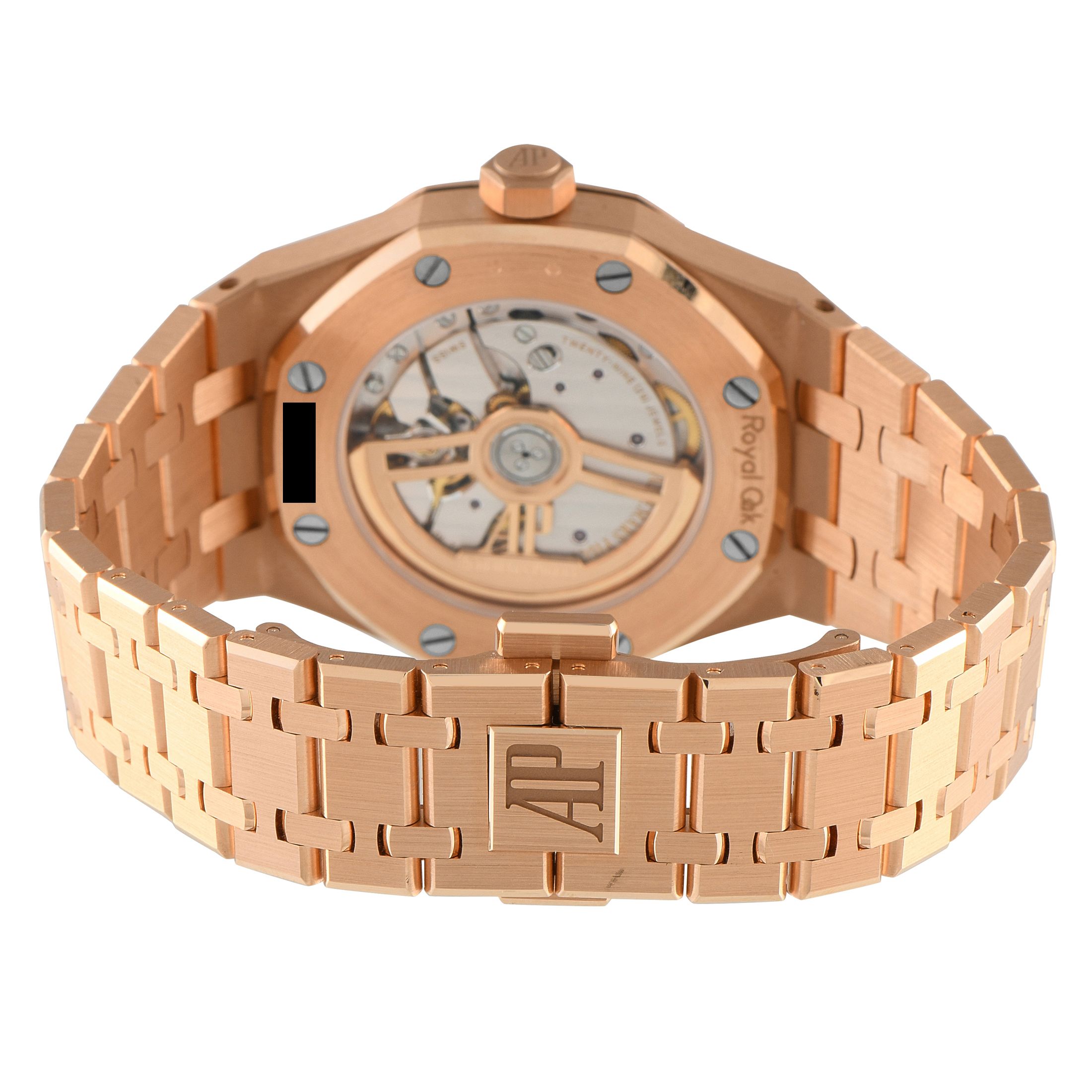 Audemars Piguet Royal Oak Khaki Green Dial Pink Gold Watch 15551OR.ZZ.1356OR.06