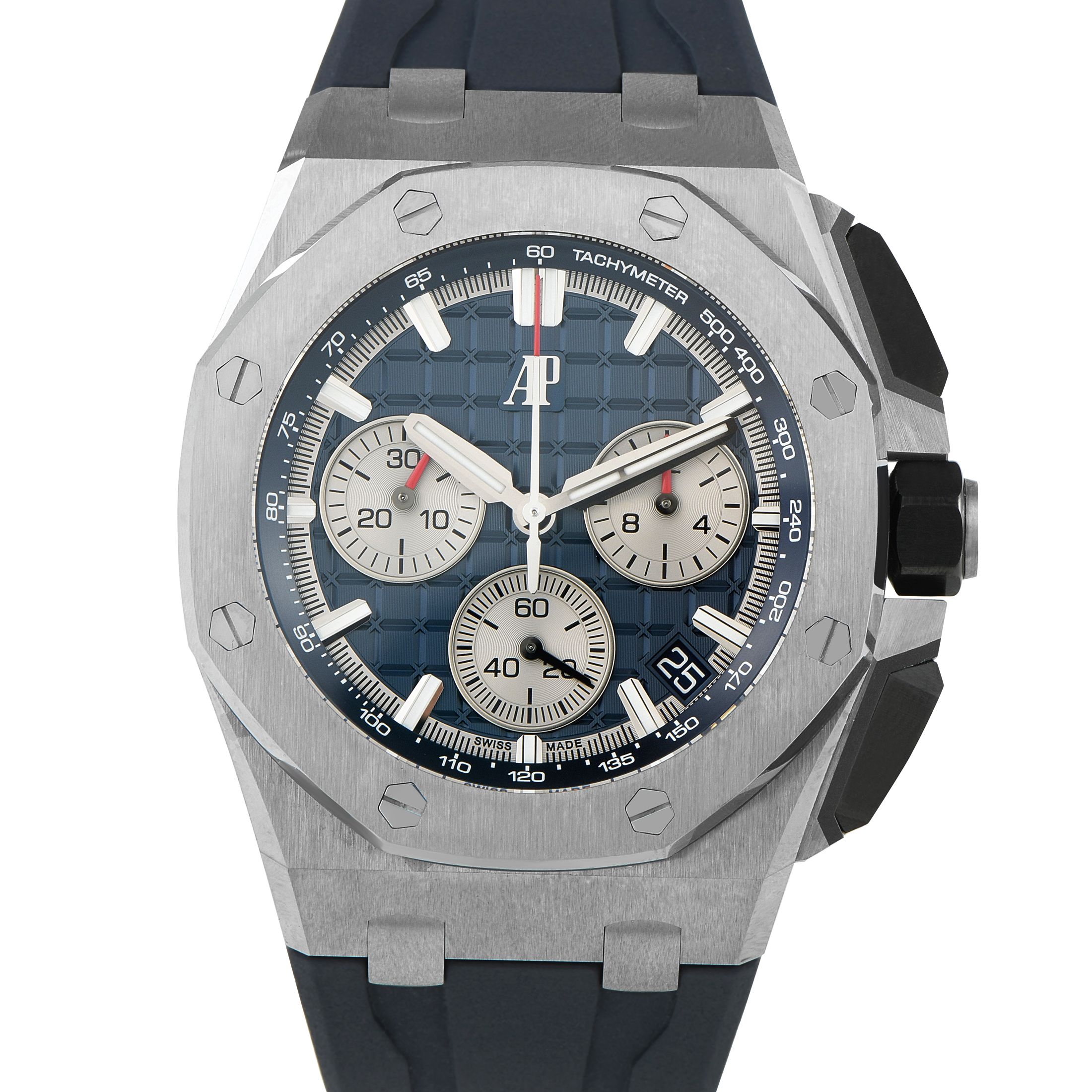 Audemars Piguet Royal Oak Offshore Blue Dial Titanium Watch 26420TI.OO.A027CA.01