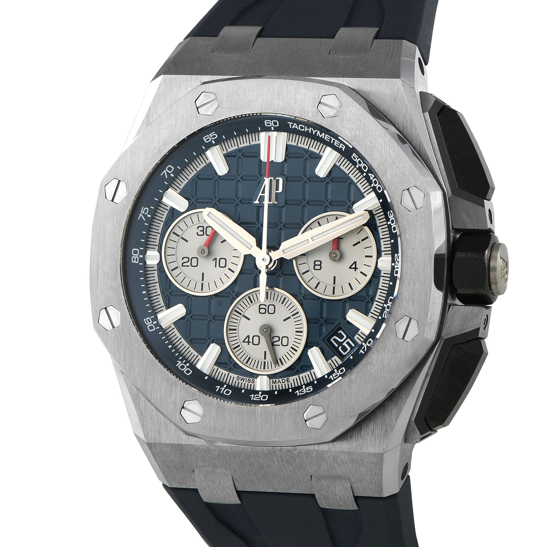 Audemars Piguet Royal Oak Offshore Blue Dial Titanium Watch 26420TI.OO.A027CA.01