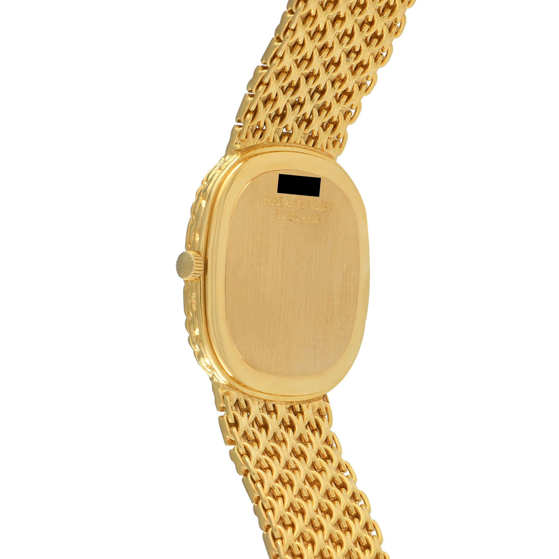 Audemars Piguet Aventurine Dial Yellow Gold Watch Gold Bamboo