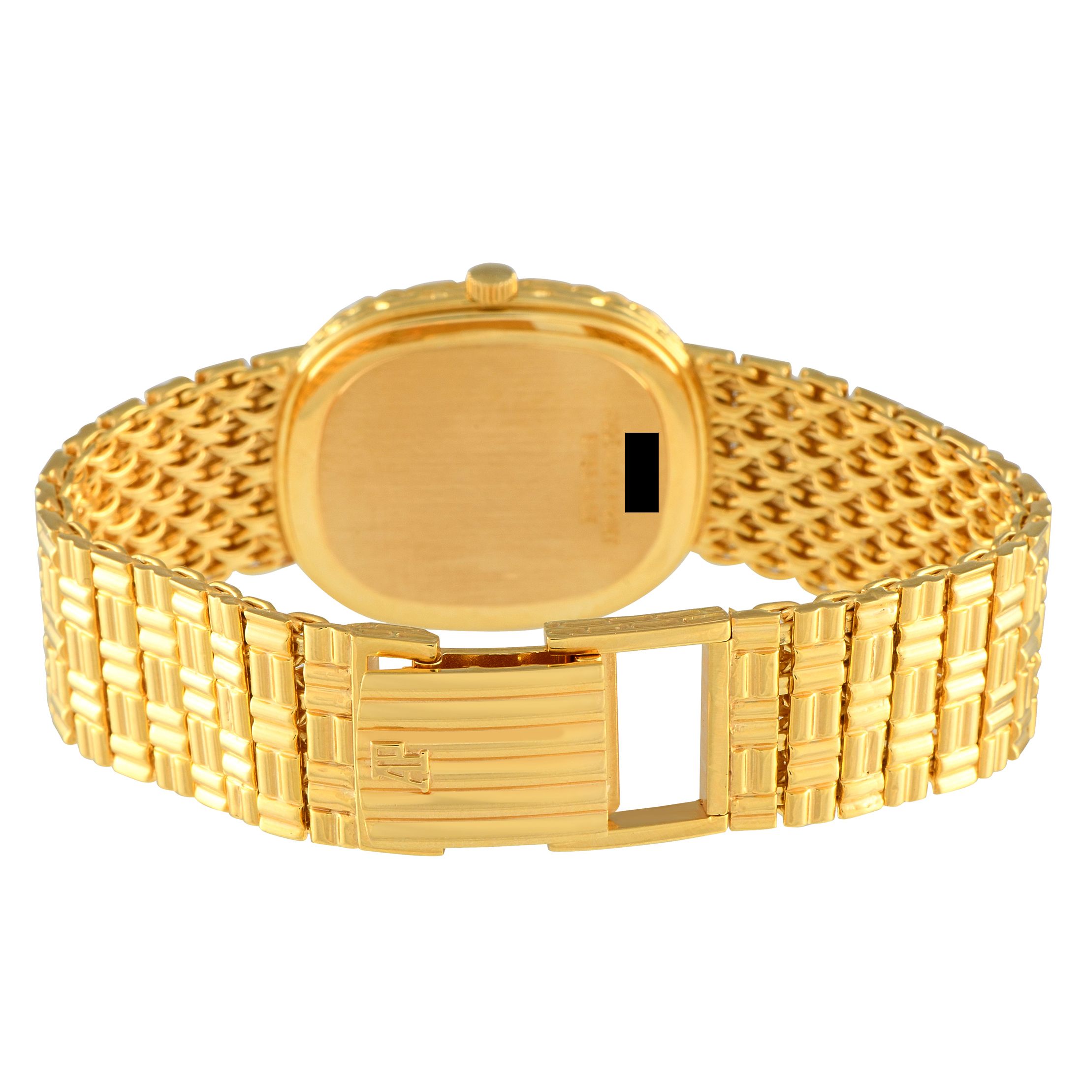 Audemars Piguet Aventurine Dial Yellow Gold Watch Gold Bamboo