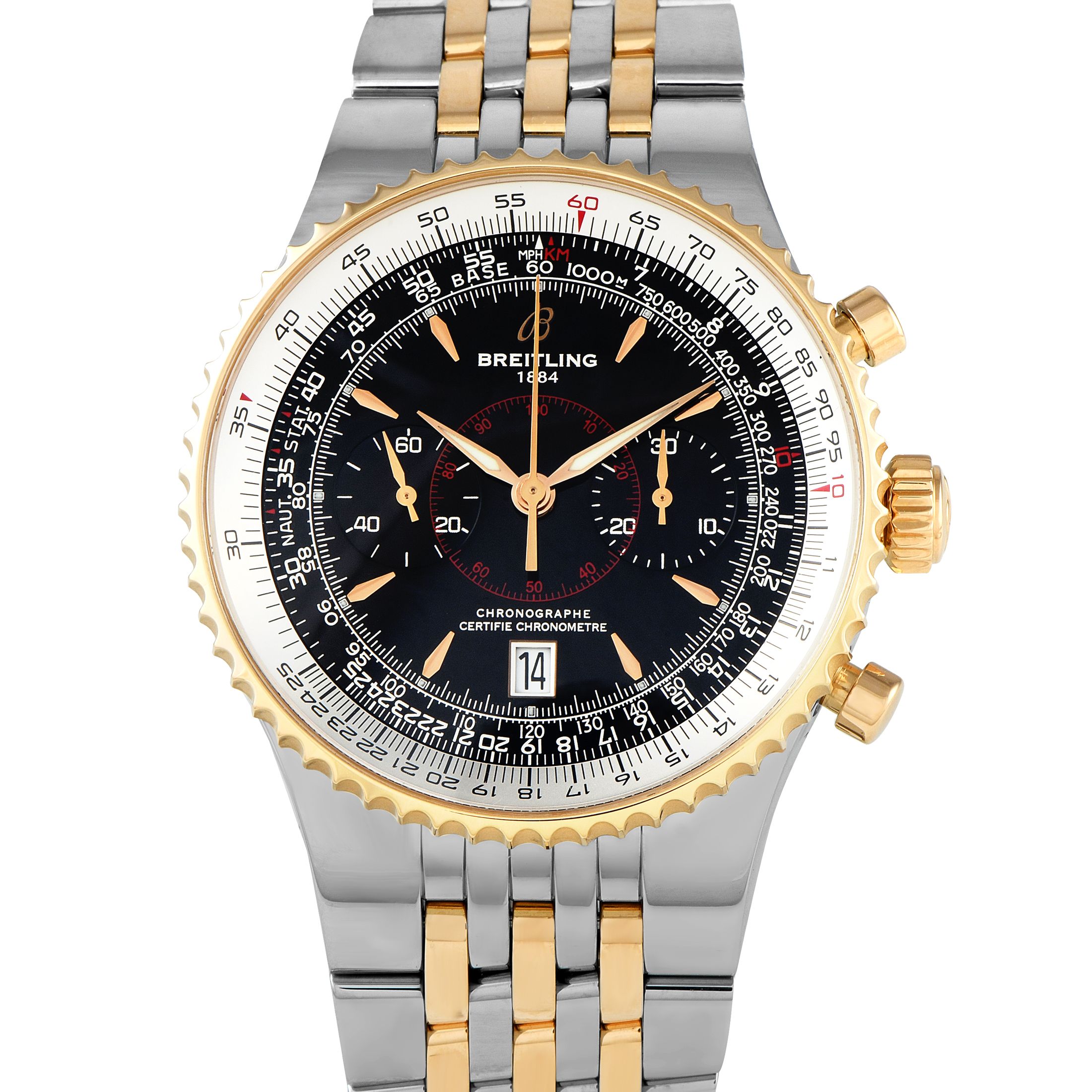 Breitling Montbrillant Legende Two-Tone Watch C23340