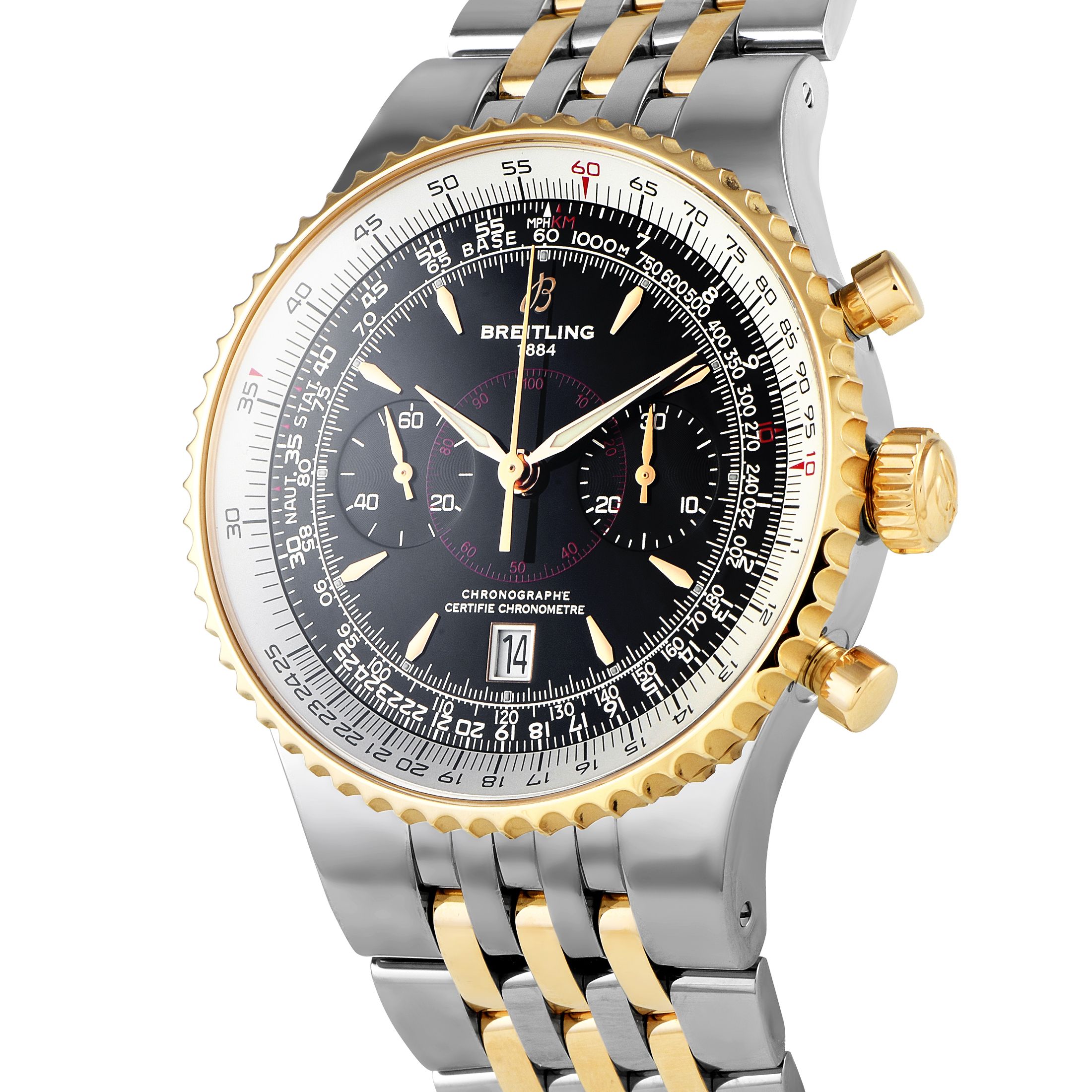 Breitling Montbrillant Legende Two-Tone Watch C23340
