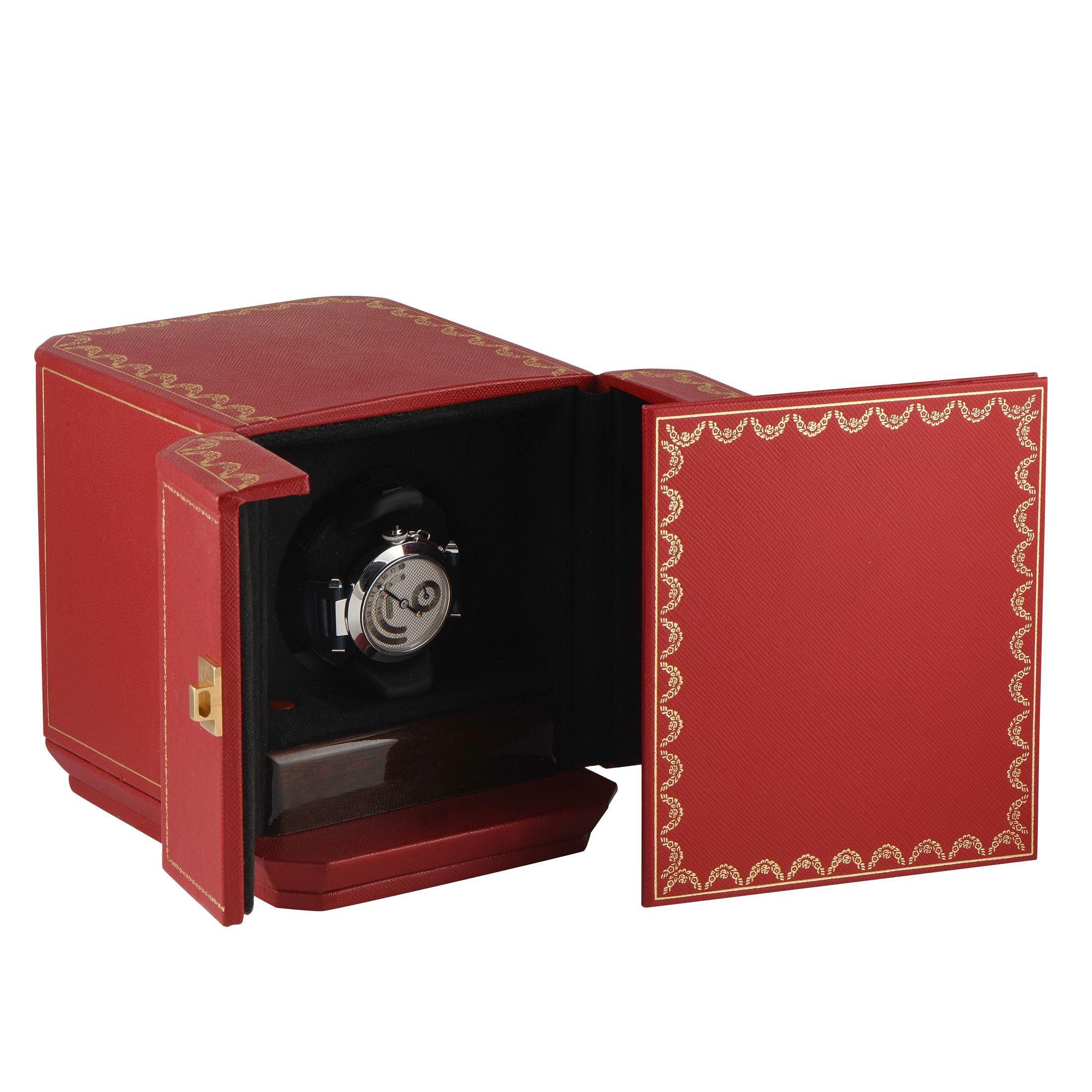 Cartier Pasha Jour et Nuit Heure White Gold Watch 2417