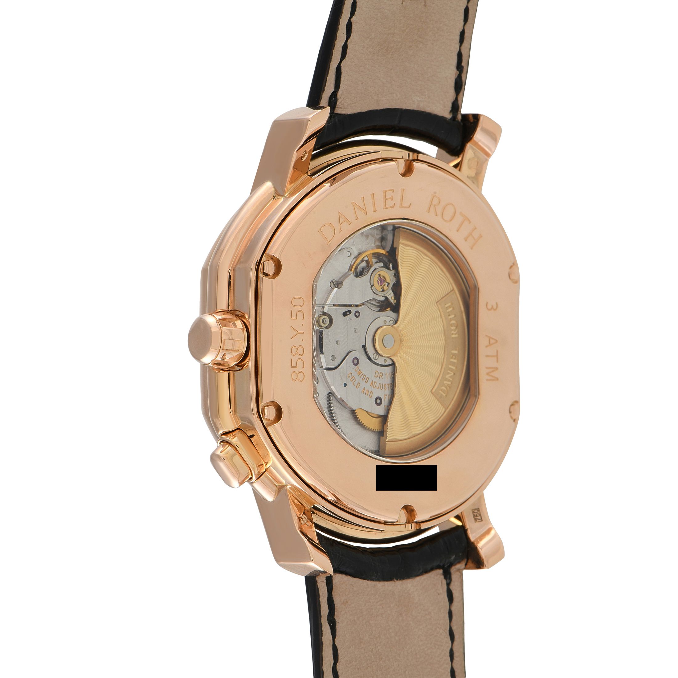 Daniel Roth Academie Metropolitan Dual Time Zone Rose Gold Watch 858.Y.50.172.CCBD