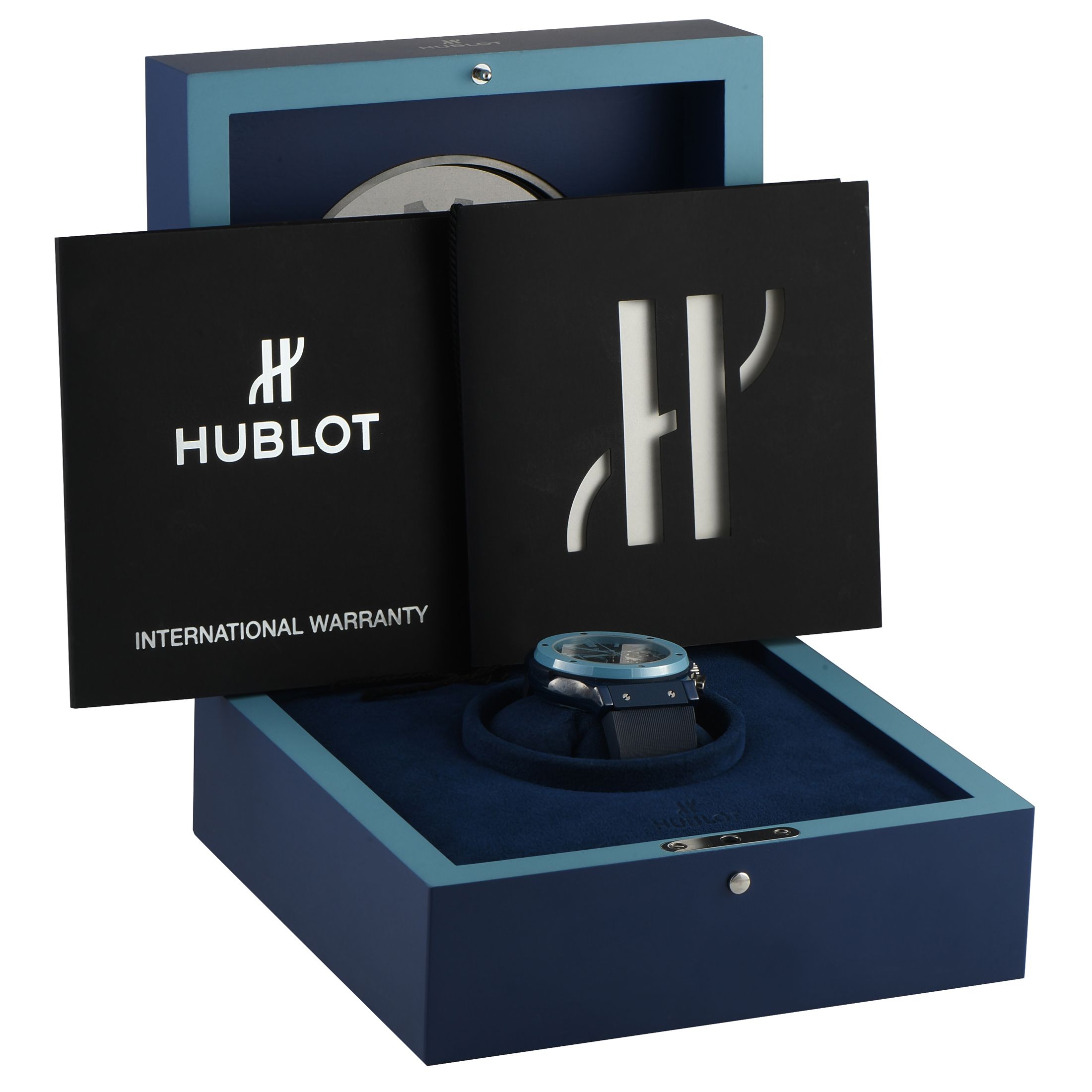 Hublot Classic Fusion Chronograph Garage Italia Blue Ceramic Watch 521.EX.7170.RX.GIT19