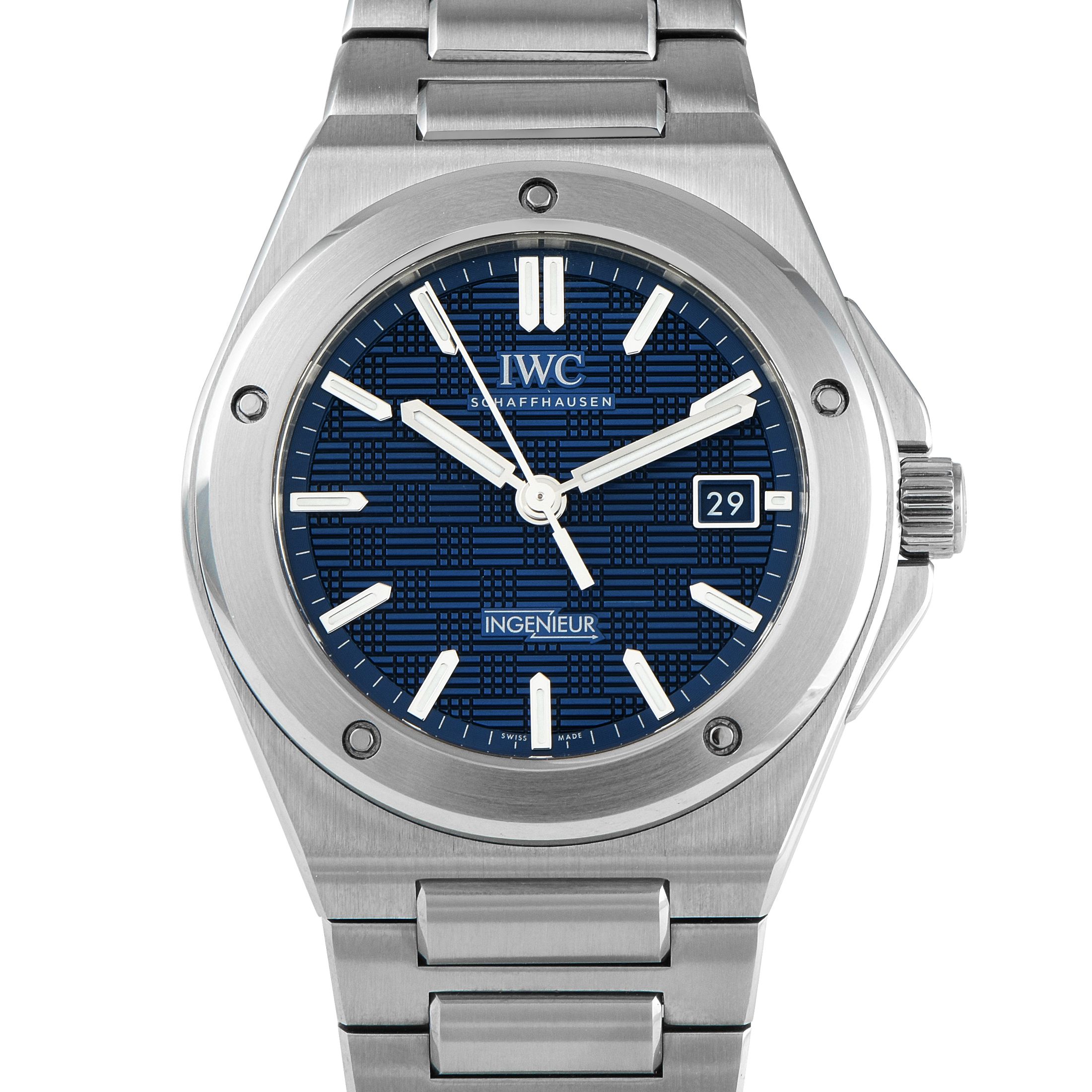 IWC Ingenieur 40 Blue Dial Steel Watch IW328907